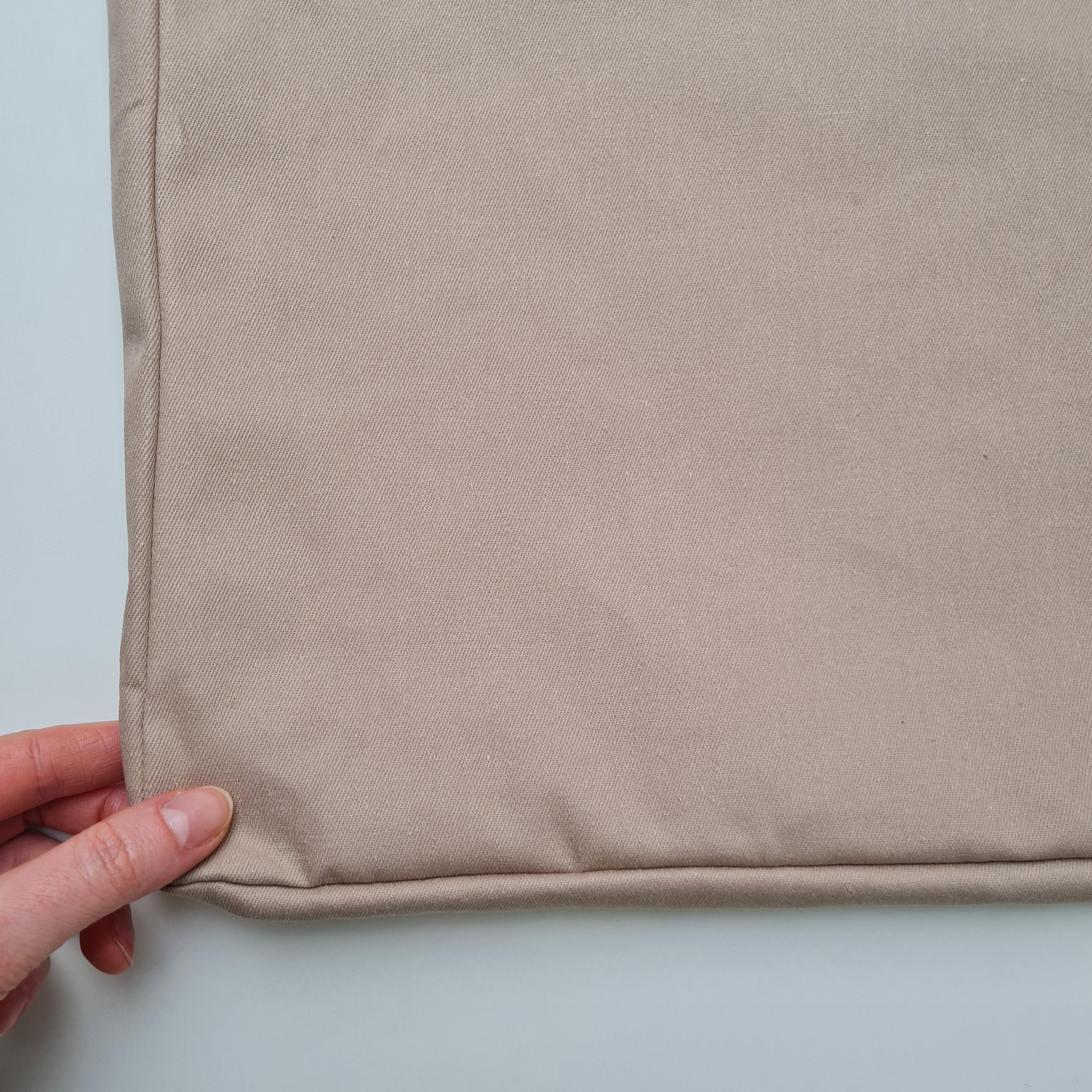Cover with zipper for 6"(15cm) futon / shikibuton Natural cotton Fabric Custom size