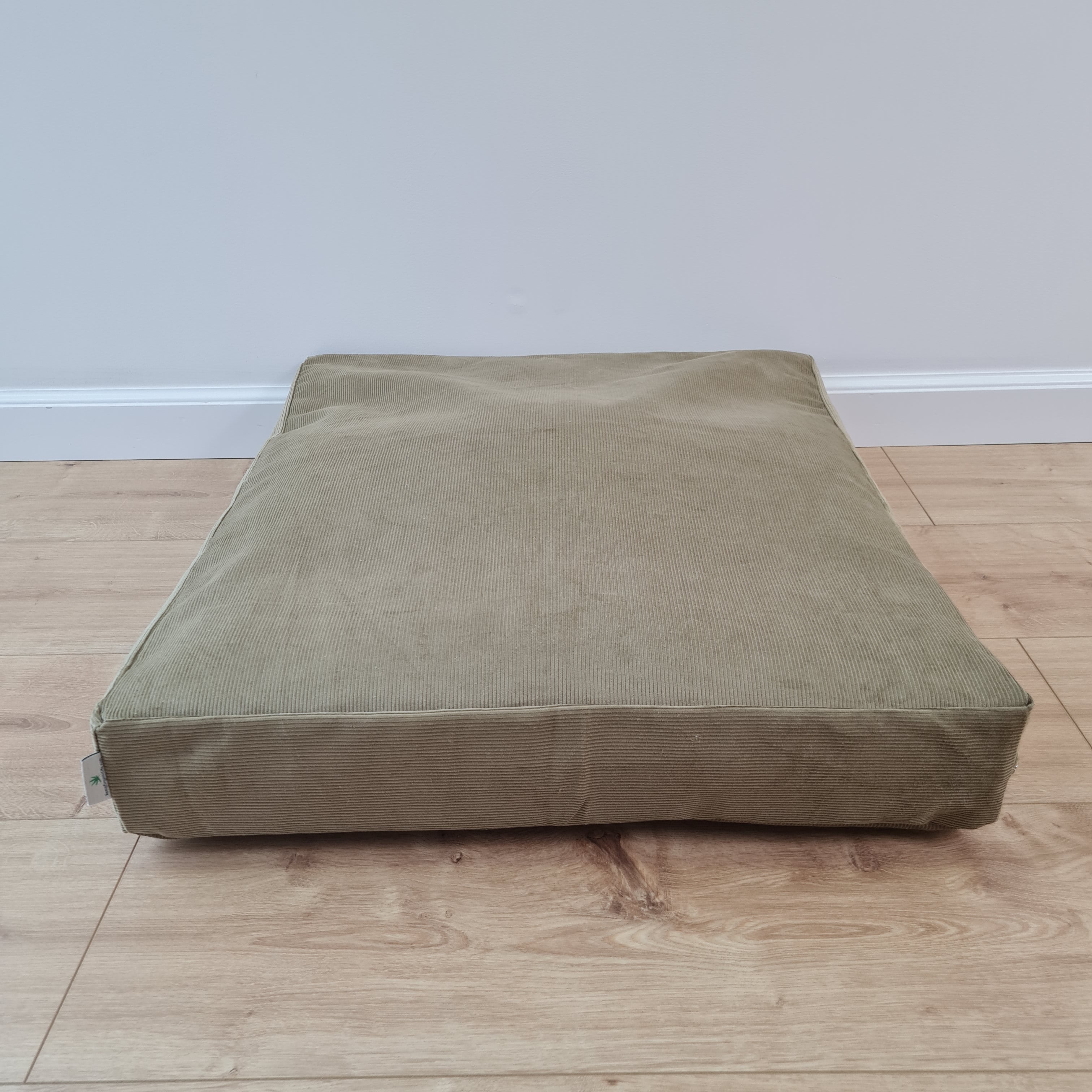 Hemp Pet Mat Pad Cushion Removable Washable Cotton Cover Organic Hemp Fiber Filler in Natural Cotton Fabric Padded Dog