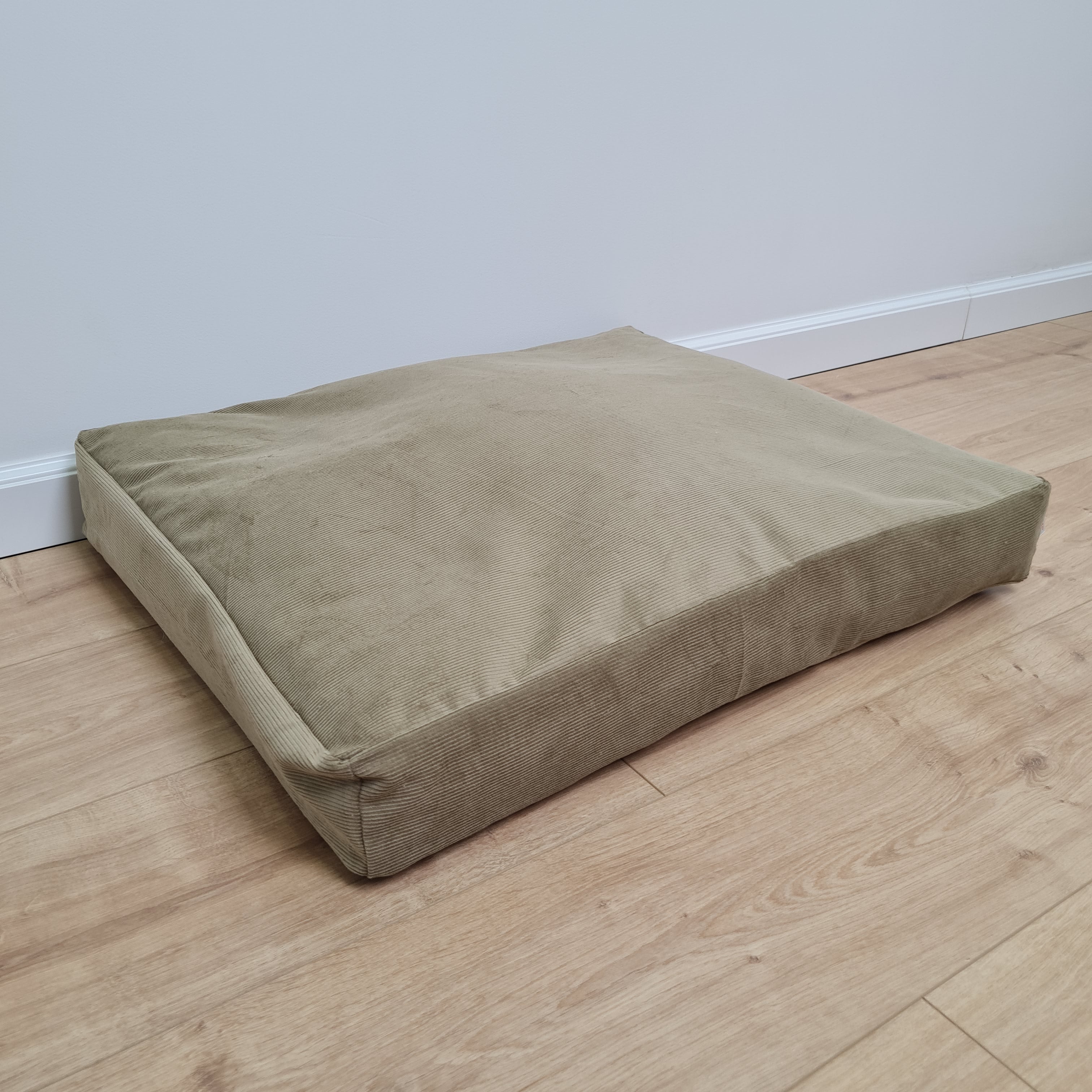 Hemp Pet Mat Pad Cushion Removable Washable Cotton Cover Organic Hemp Fiber Filler in Natural Cotton Fabric Padded Dog