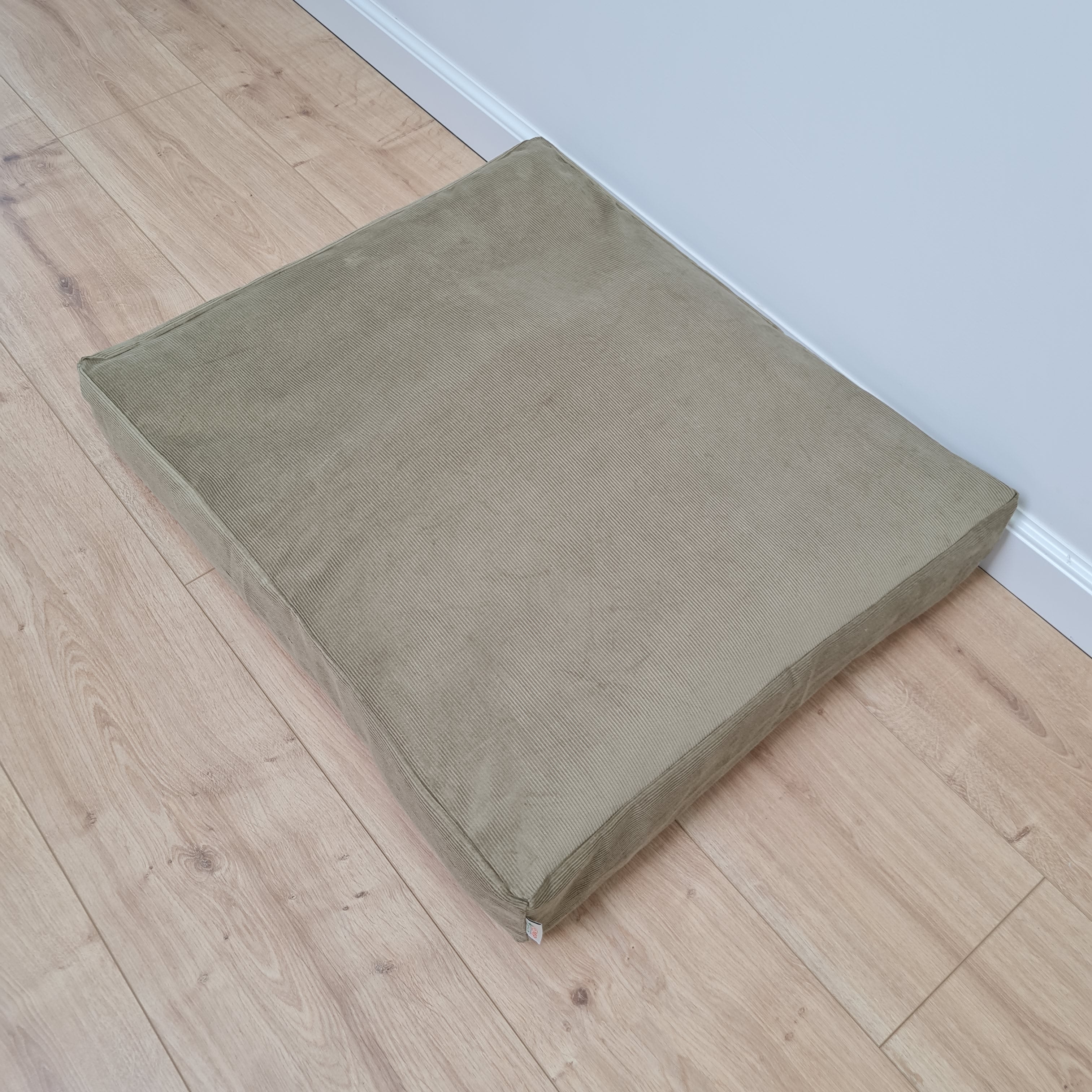 Hemp Pet Mat Pad Cushion Removable Washable Cotton Cover Organic Hemp Fiber Filler in Natural Cotton Fabric Padded Dog