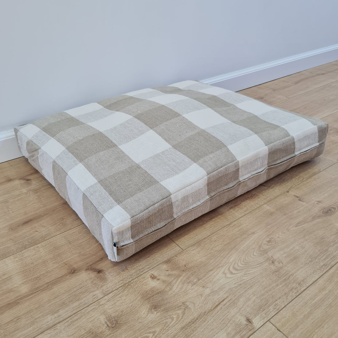 Natural Hemp Pet Mat Pad Cushion Removable Washable Hemp Cover Organic Hemp Fiber Filler in Natural non-dyed Linen Fabric