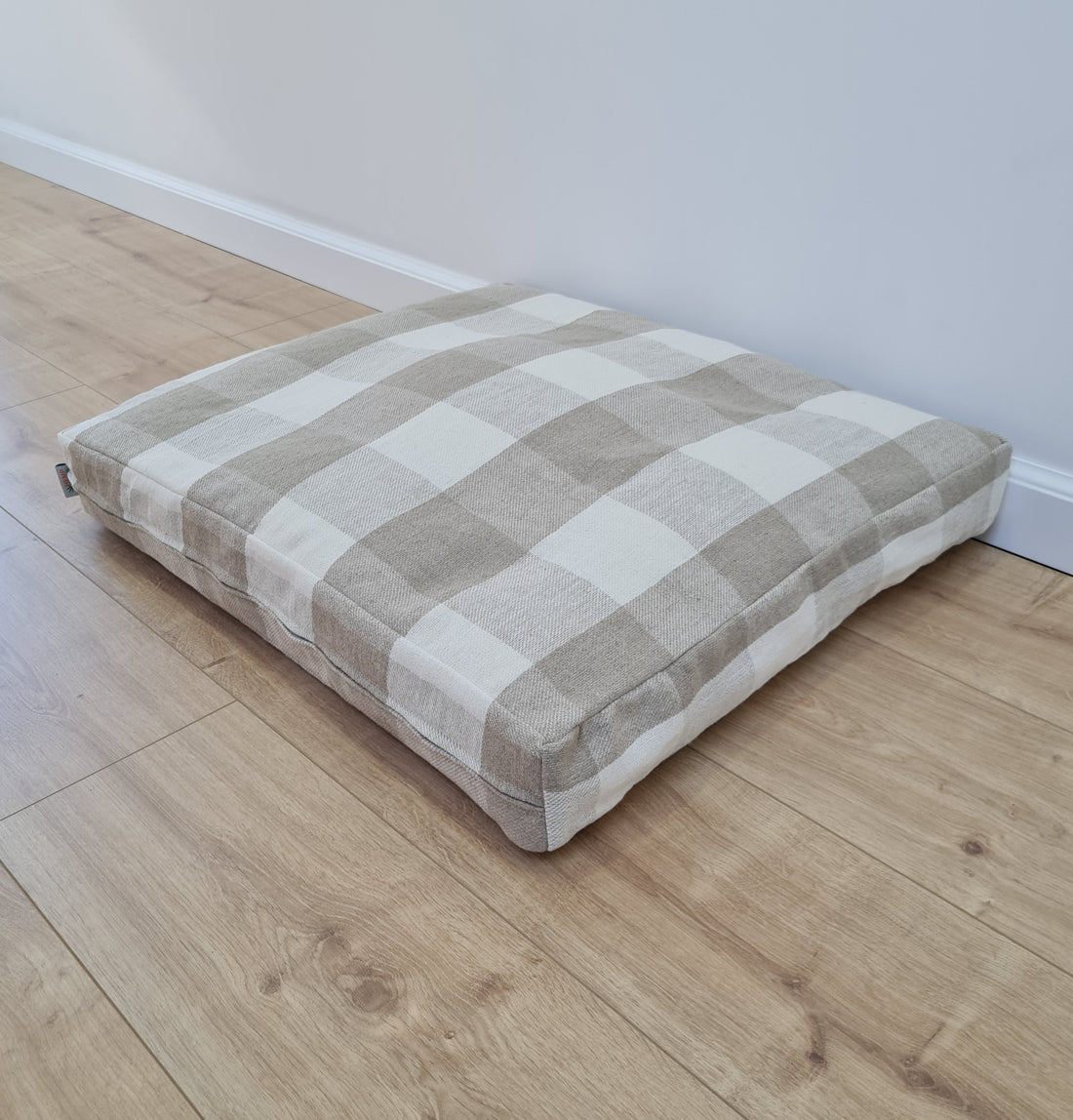 Natural Hemp Pet Mat Pad Cushion Removable Washable Hemp Cover Organic Hemp Fiber Filler in Natural non-dyed Linen Fabric