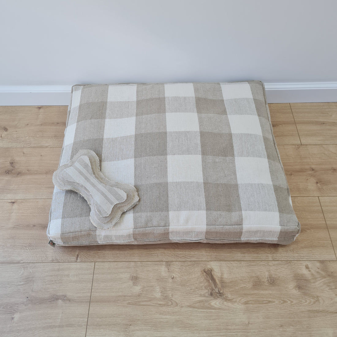 Natural Hemp Pet Mat Pad Cushion Removable Washable Hemp Cover Organic Hemp Fiber Filler in Natural non-dyed Linen Fabric