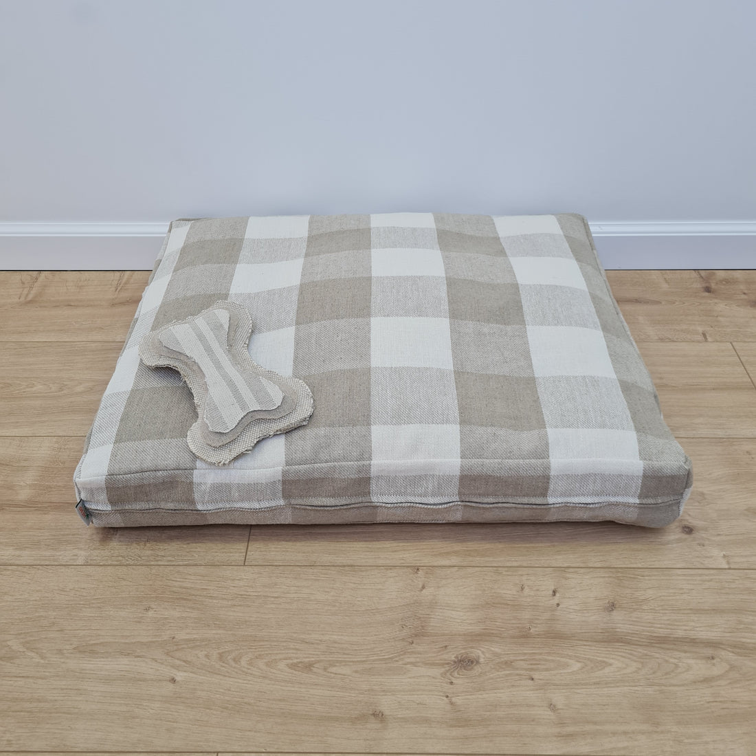 Natural Hemp Pet Mat Pad Cushion Removable Washable Hemp Cover Organic Hemp Fiber Filler in Natural non-dyed Linen Fabric