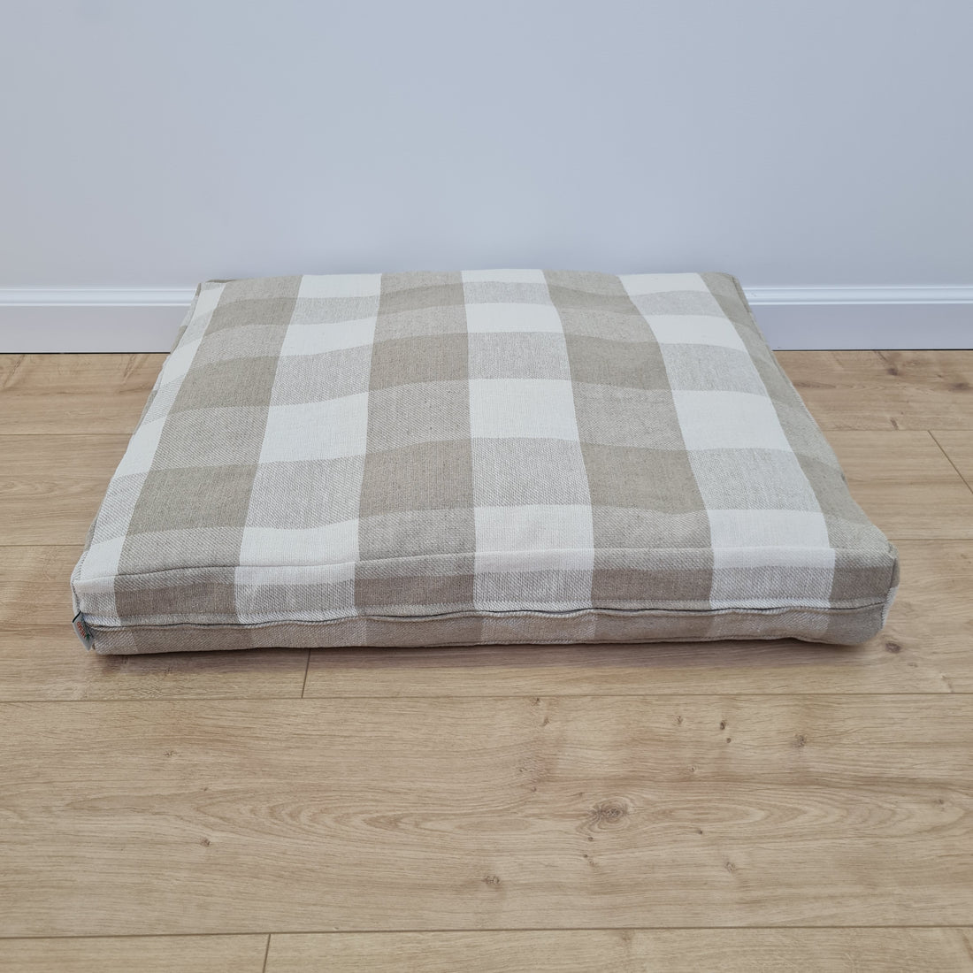 Natural Hemp Pet Mat Pad Cushion Removable Washable Hemp Cover Organic Hemp Fiber Filler in Natural non-dyed Linen Fabric