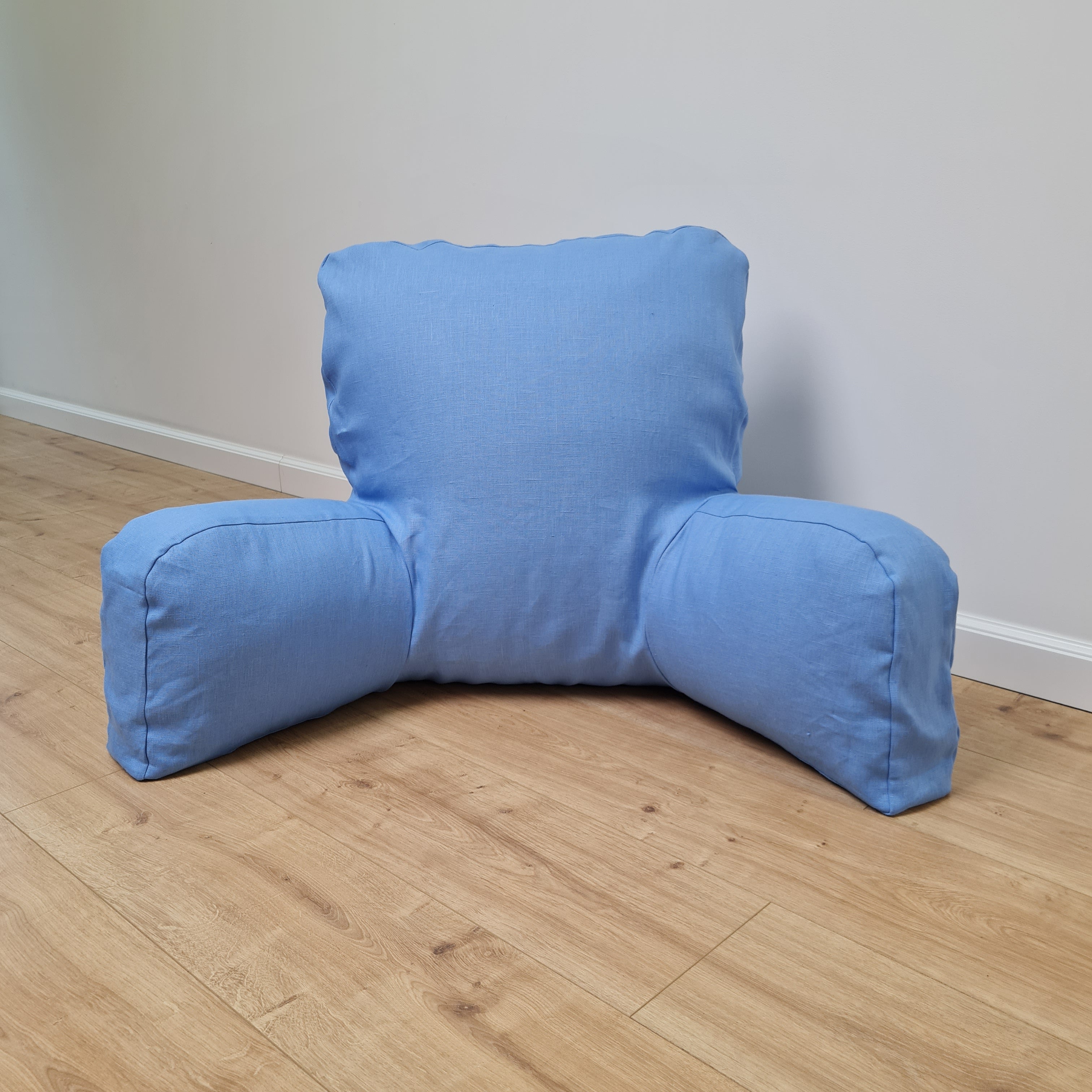 Hemp back cushion filled organic hemp fiber filling with natural linen removable zippered cover