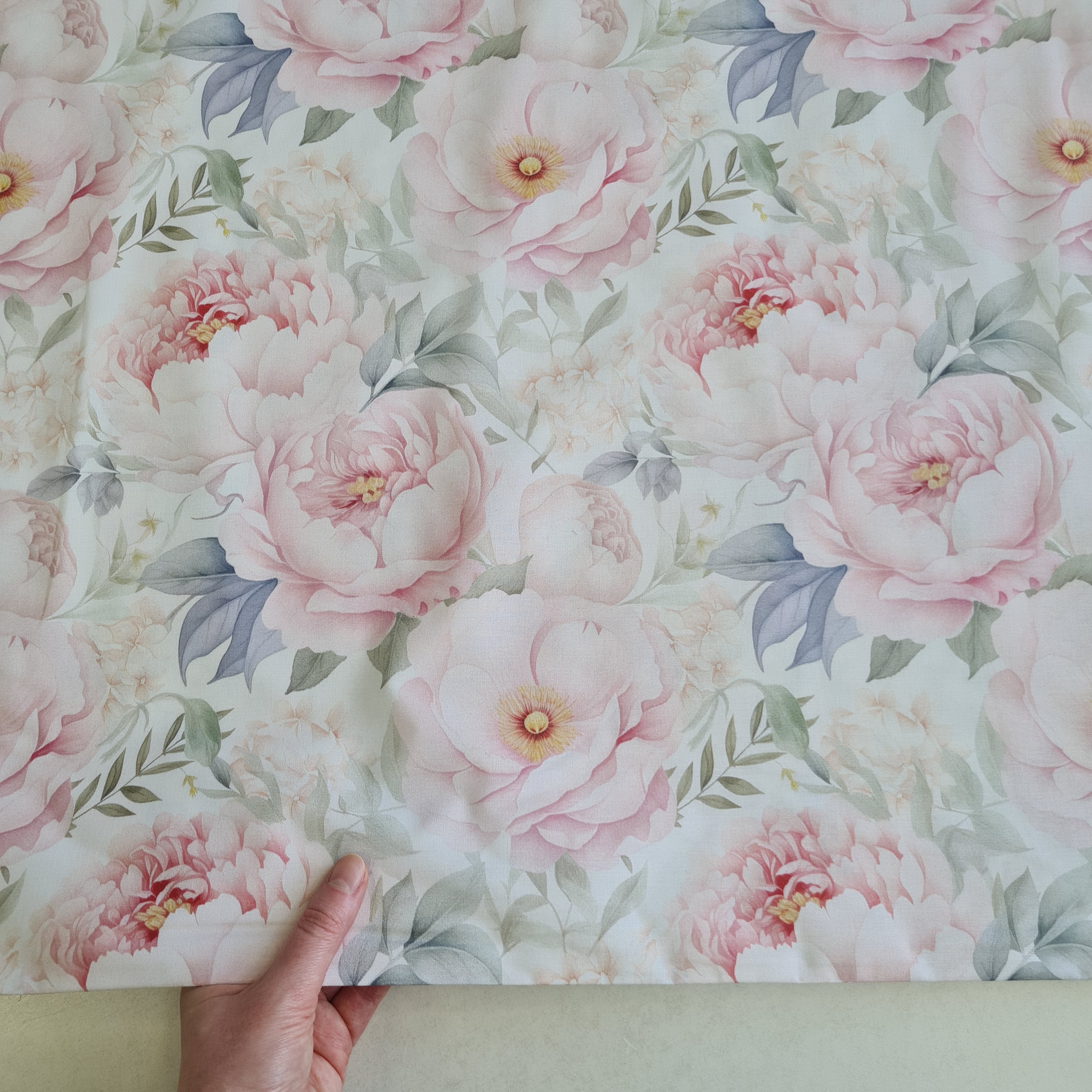 Natural Hemp Blanket in Roses on Mint natural cotton fabric filled organic Hemp fiber filler Full Queen King Custom size Blanket