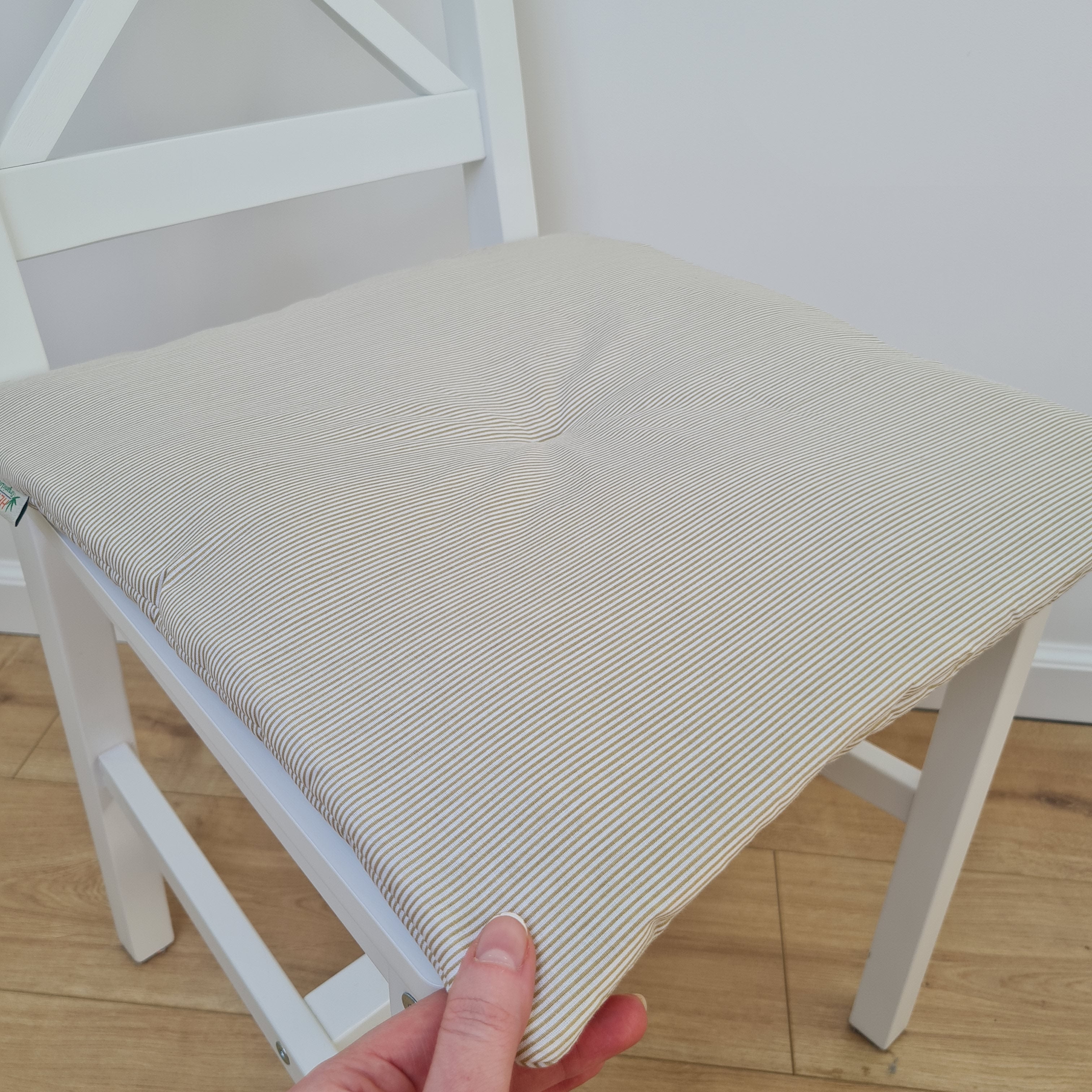 Hemp cotton seat Cushion for chair without ties filled organic hemp fiber in natural cotton fabric Chair Cushion Pillow seat