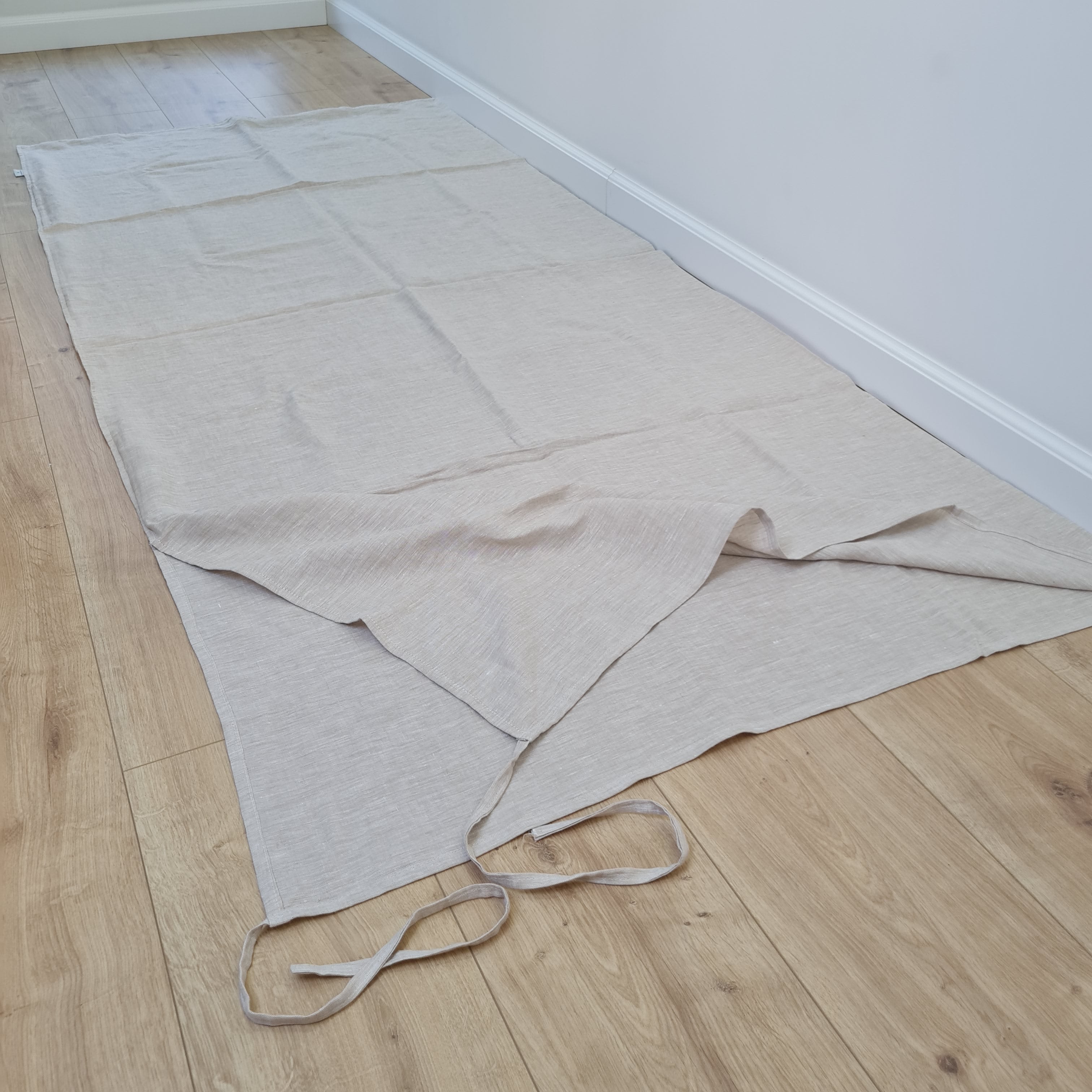 31"Wx75"L(80x190cm) Linen Single Sleeping Bag Liner in non-dyed linen fabric without PillowInsert