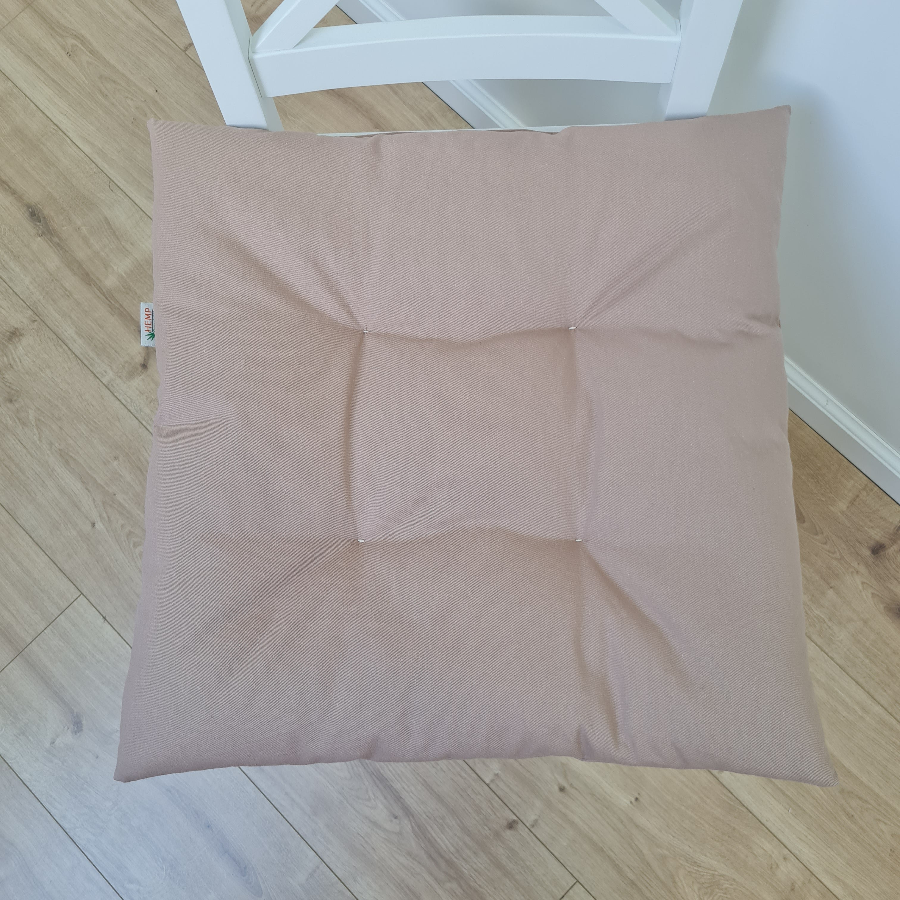 Hemp cotton seat Cushion for chair without ties filled organic hemp fiber in natural cotton fabric Chair Cushion Pillow seat Chair Cushion Pillow seat