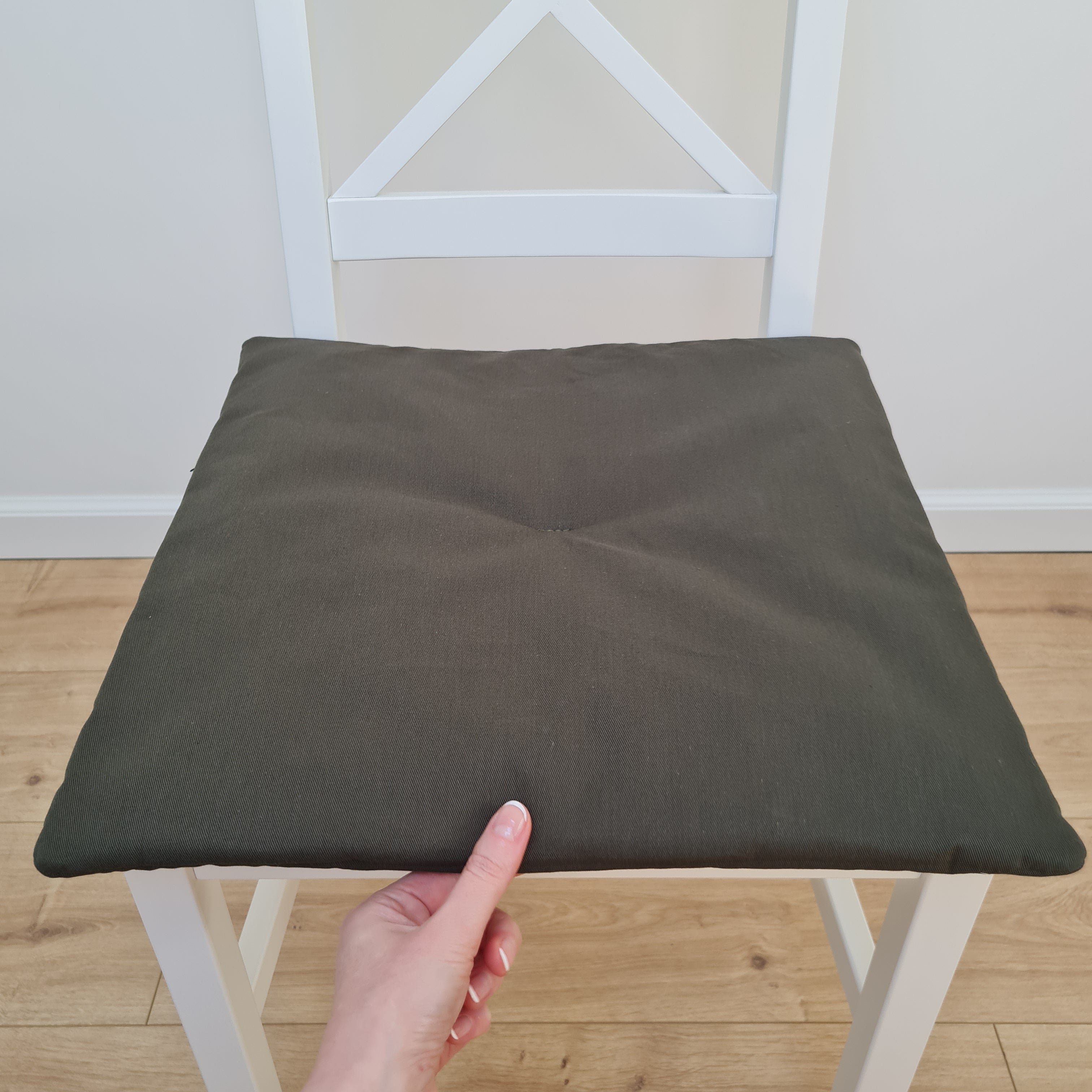Hemp cotton seat Cushion for chair without ties filled organic hemp fiber in natural cotton fabric Chair Cushion Pillow seat