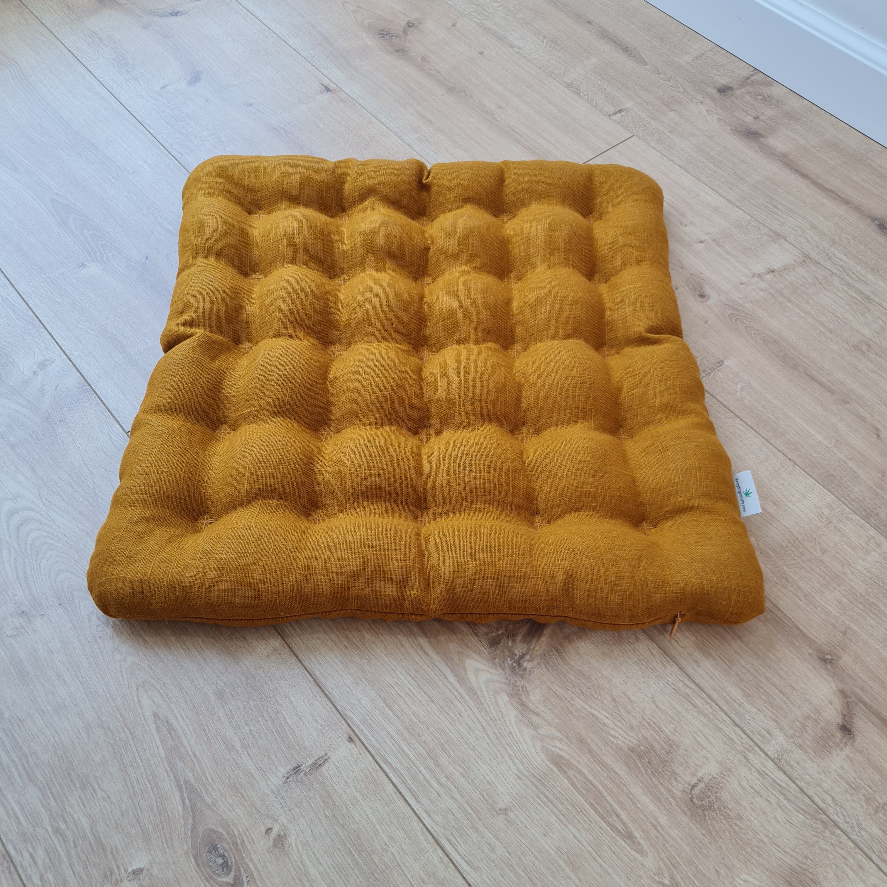 Linen Buckwheat floor cushion Zabuton Organic pillow buckwheat hulls / pillow seat/Meditation Yoga /Natural
