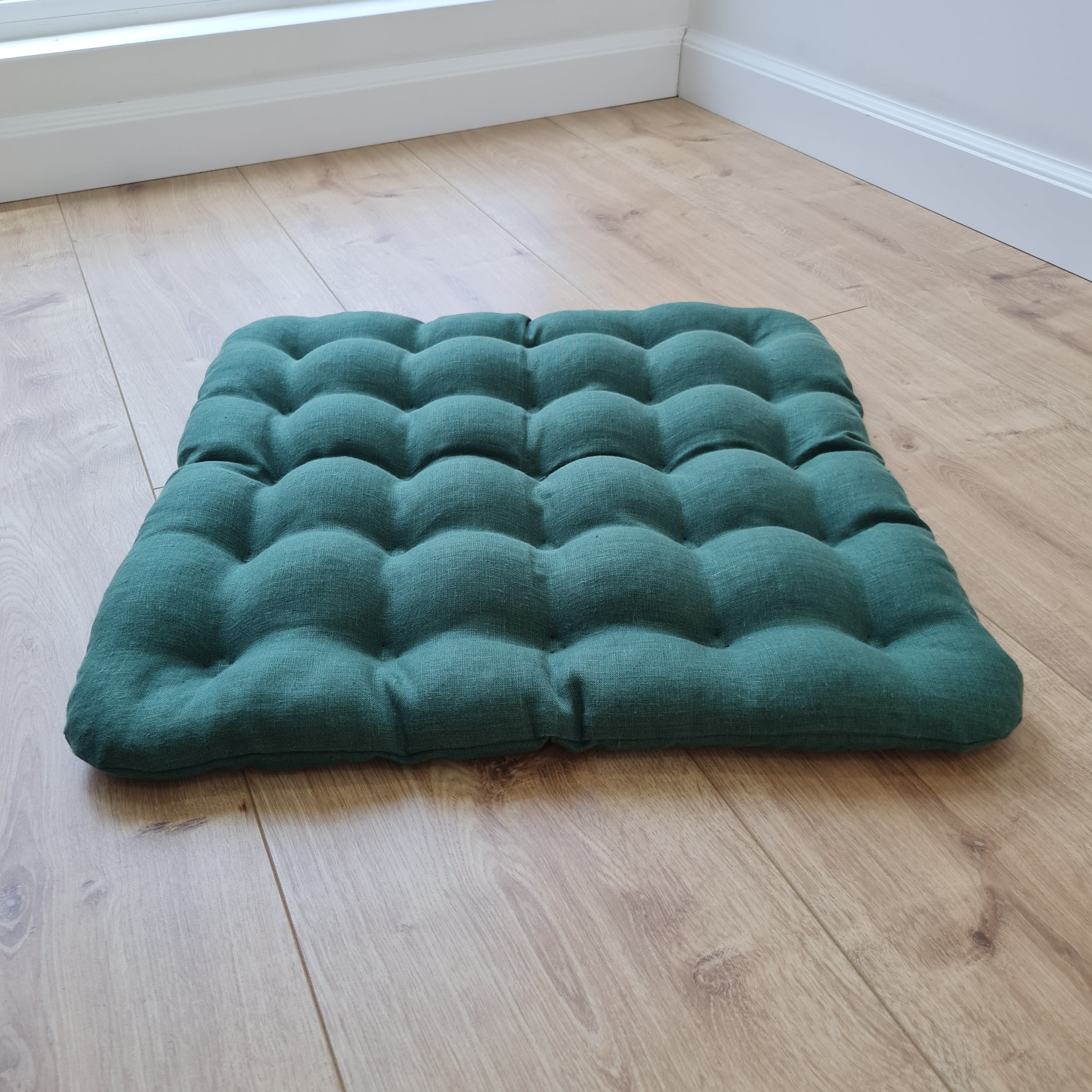 Linen Buckwheat floor cushion Zabuton Organic pillow buckwheat hulls / pillow seat/Meditation Yoga /Natural