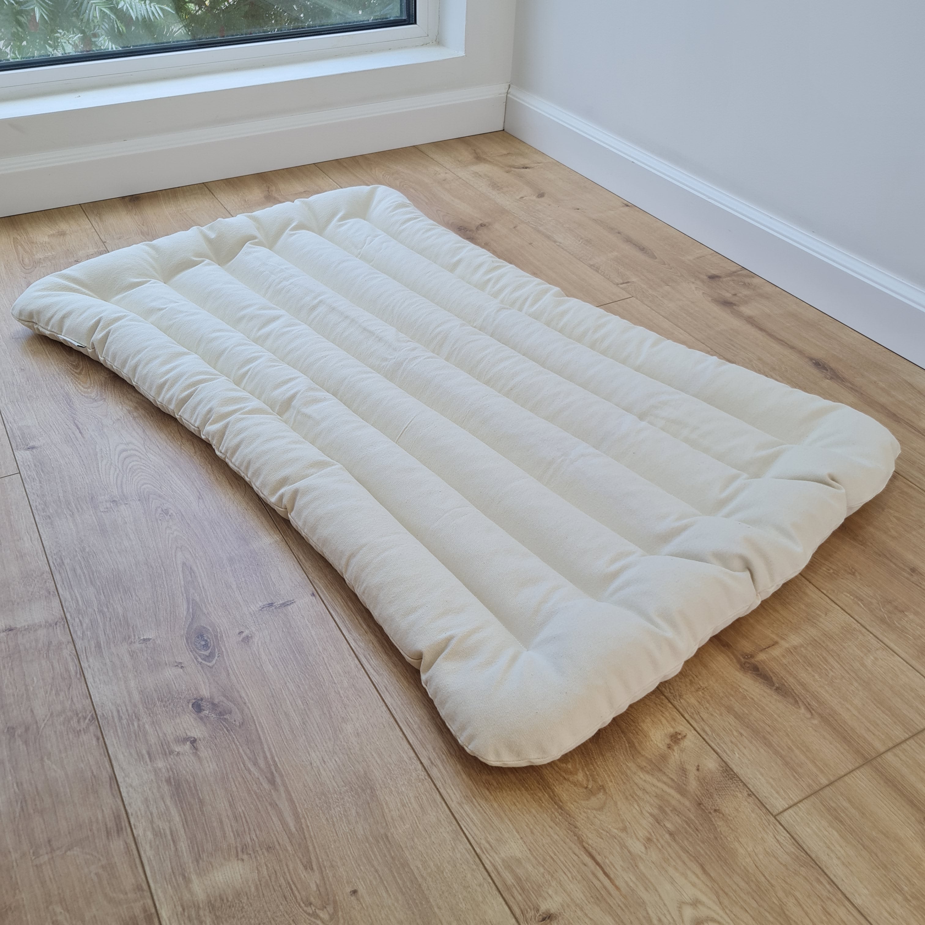 20"x33.5" (50x85 cm) Linen Mat filled Buckwheat hulls in non-dyed cotton fabric Floor Cushion /Meditation pillow for Yoga studio/ Zabuton