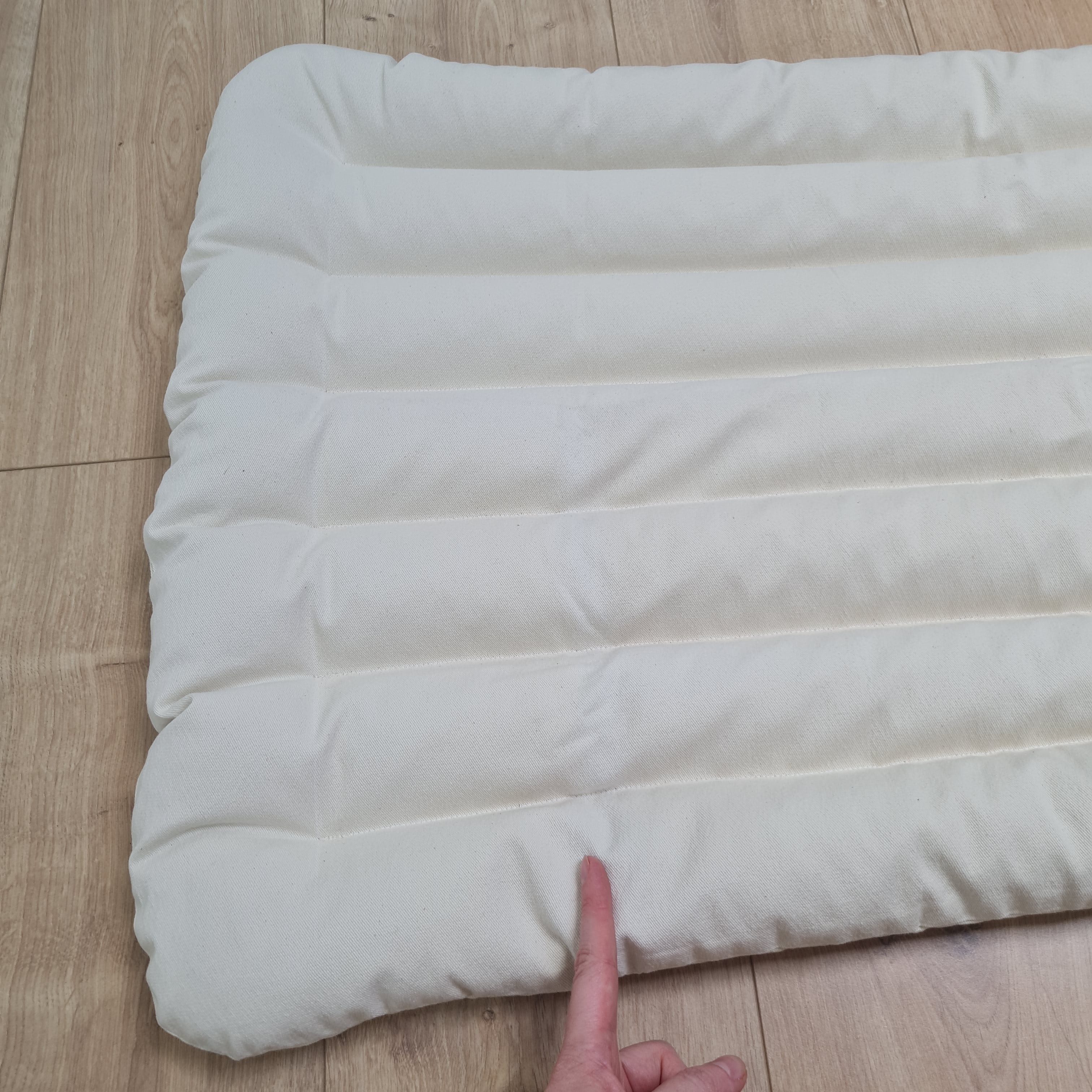 20"x33.5" (50x85 cm) Linen Mat filled Buckwheat hulls in non-dyed cotton fabric Floor Cushion /Meditation pillow for Yoga studio/ Zabuton