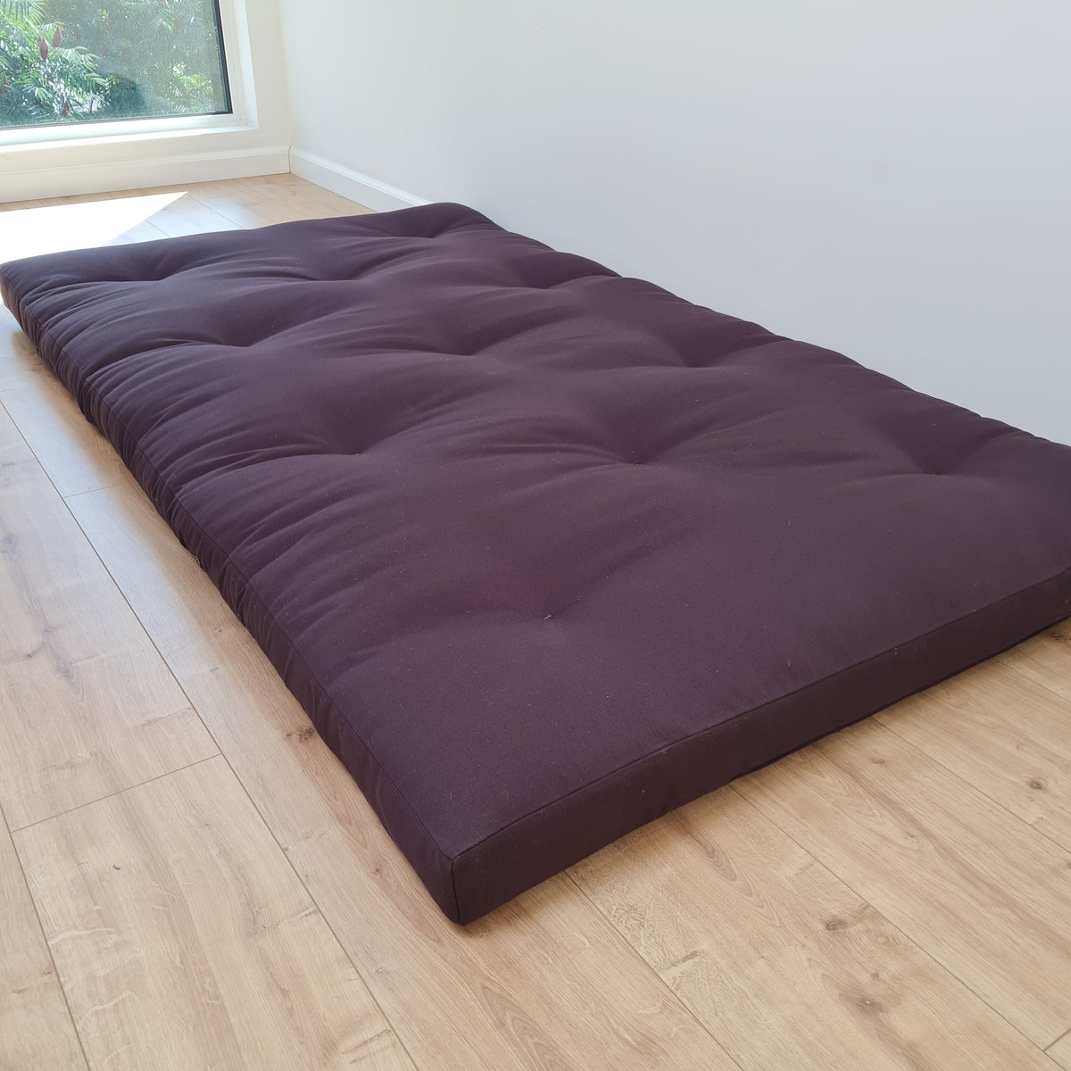HEMP shikibuton mat Shiki futon 3” thick filled organic hemp fiber filler in natural Cotton fabric Custom Size Hand made