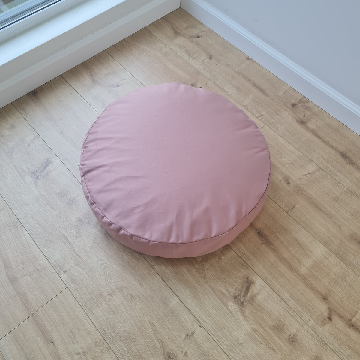 Round Hemp cotton cushion with removable cover Hemp fiber filling in cotton fabric with cotton cover Floor cushion custom made size