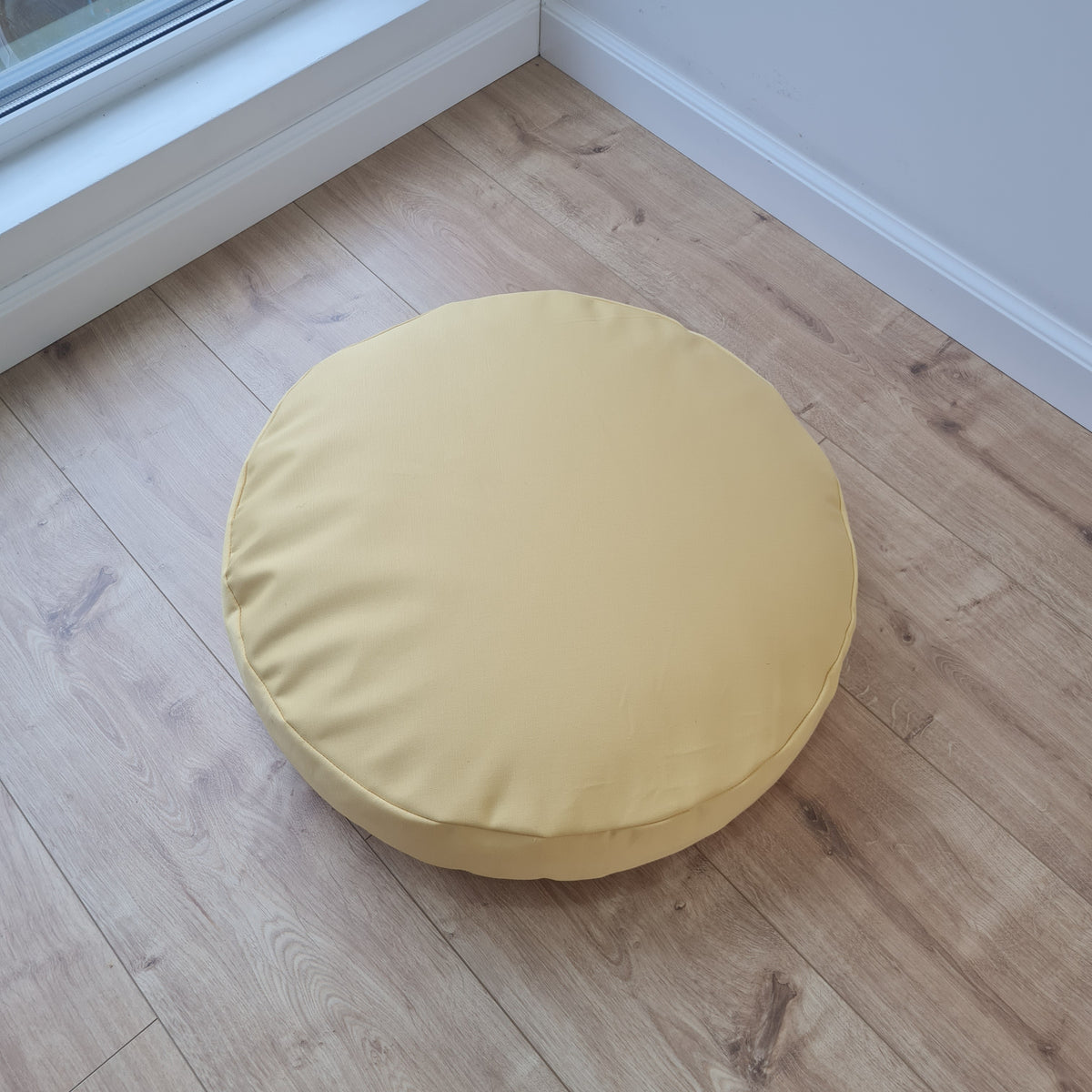 Round Hemp cotton cushion with removable cover Hemp fiber filling in cotton fabric with cotton cover Floor cushion custom made size