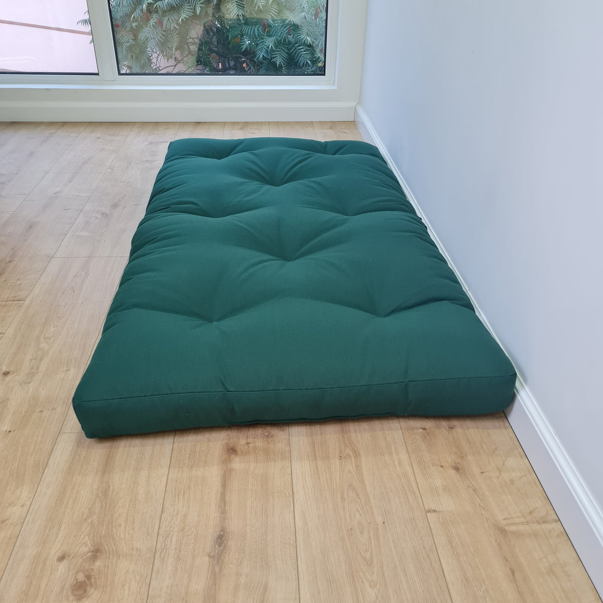 27"x51" (70x130cm) HEMP shikibuton mat Shiki futon 3” thick filled organic hemp fiber filler in natural Cotton fabric Hand made topper