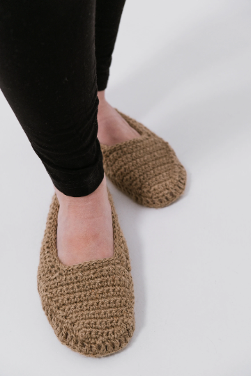 Hemp slippers natural non-dyed hemp yarn