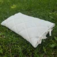 Breathable Hemp Buckwheat Hulls Pillow Hemp Undyed Fabric organic Buckwheat Hulls + Hemp Fiber Eco friendly for sleep