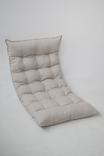 27"x53" (70х135cm) Organic HEMP Floor Cushion Reading Nook Pillow Organic Hemp fiber filling in non-dyed Linen fabric custom made