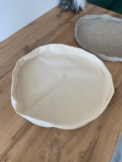 Cotton non-dyed inner case with zipper
