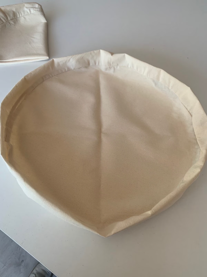 Cotton non-dyed inner case with zipper
