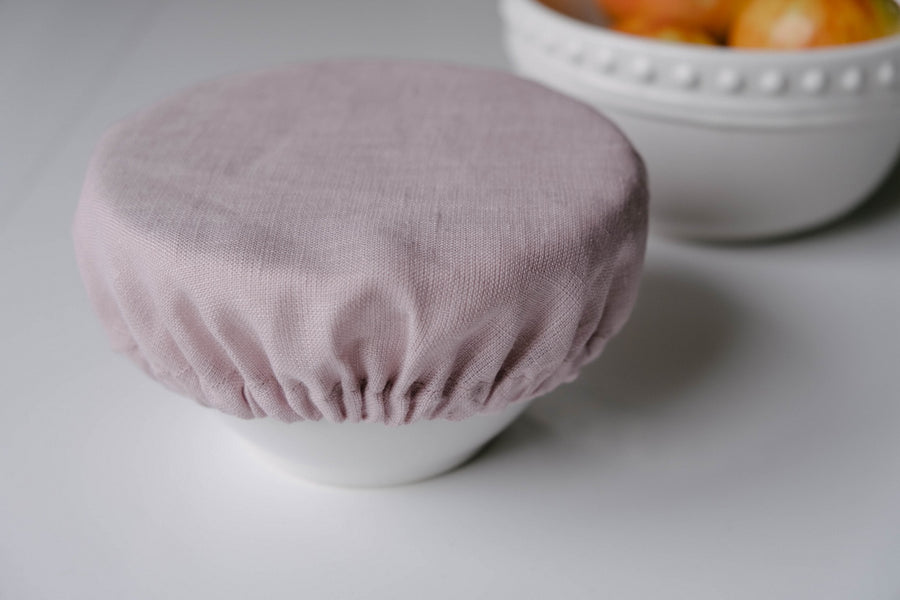 Hemp Linen Bowl Covers Hemp Linen fabric container covers