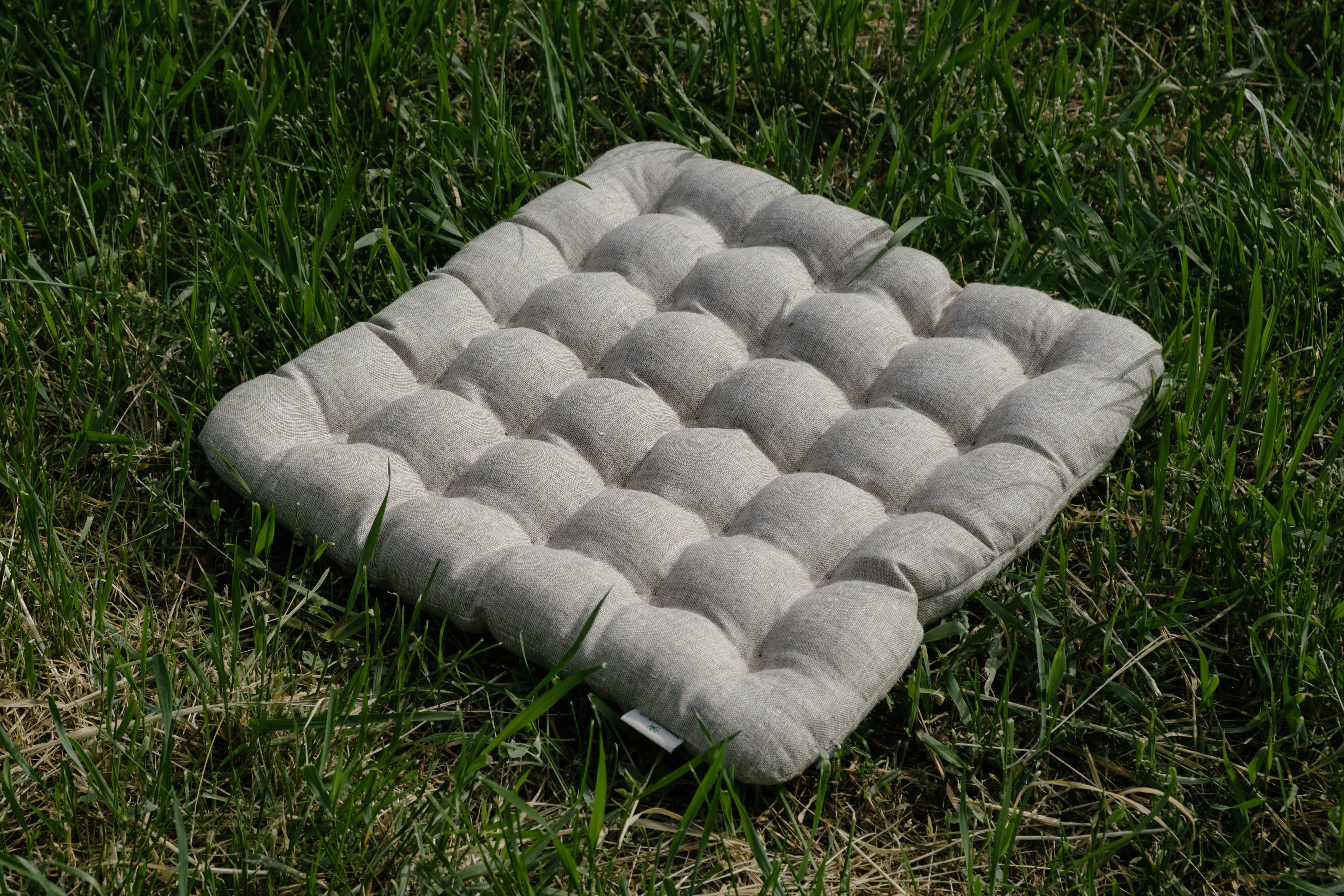 Linen Buckwheat floor cushion Zabuton Organic pillow buckwheat hulls / pillow seat/Meditation Yoga /Natural