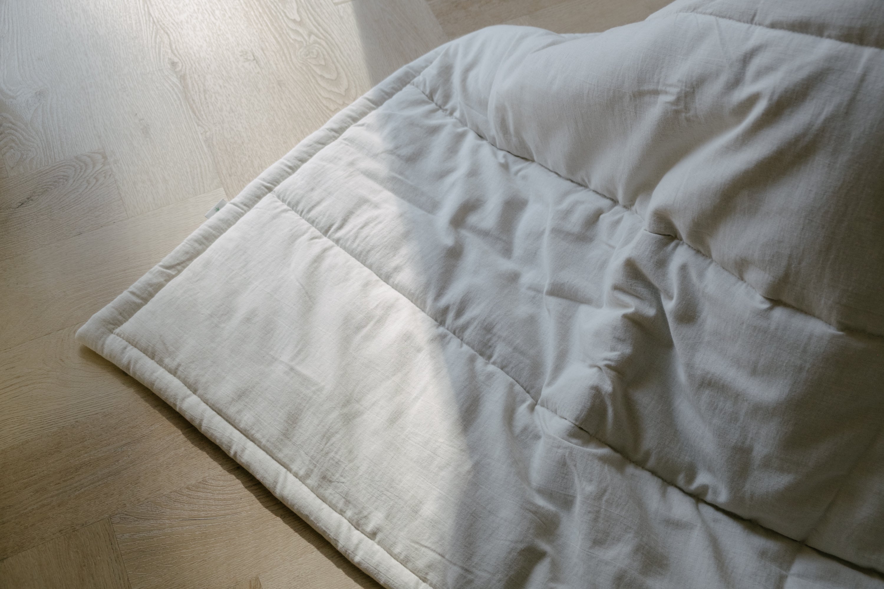 Hemp Linen Blanket – Hemp Fiber filled Comforter in Natural non-dyed Soft Washed Linen Cotton fabric, Breathable Natural Bedding