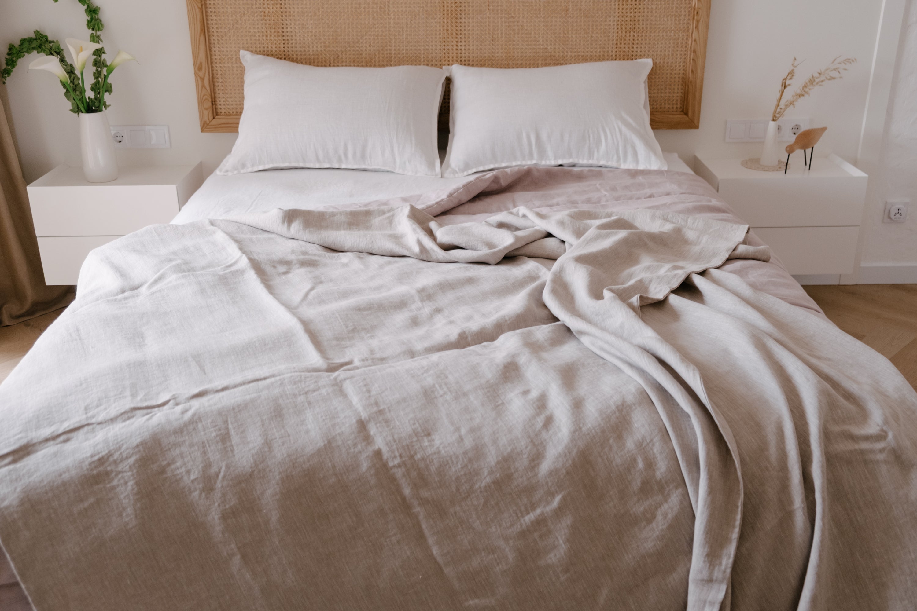 Linen Duvet Cover with zipper Natural Washed 100% Linen Fabric Full Queen King Custom Size