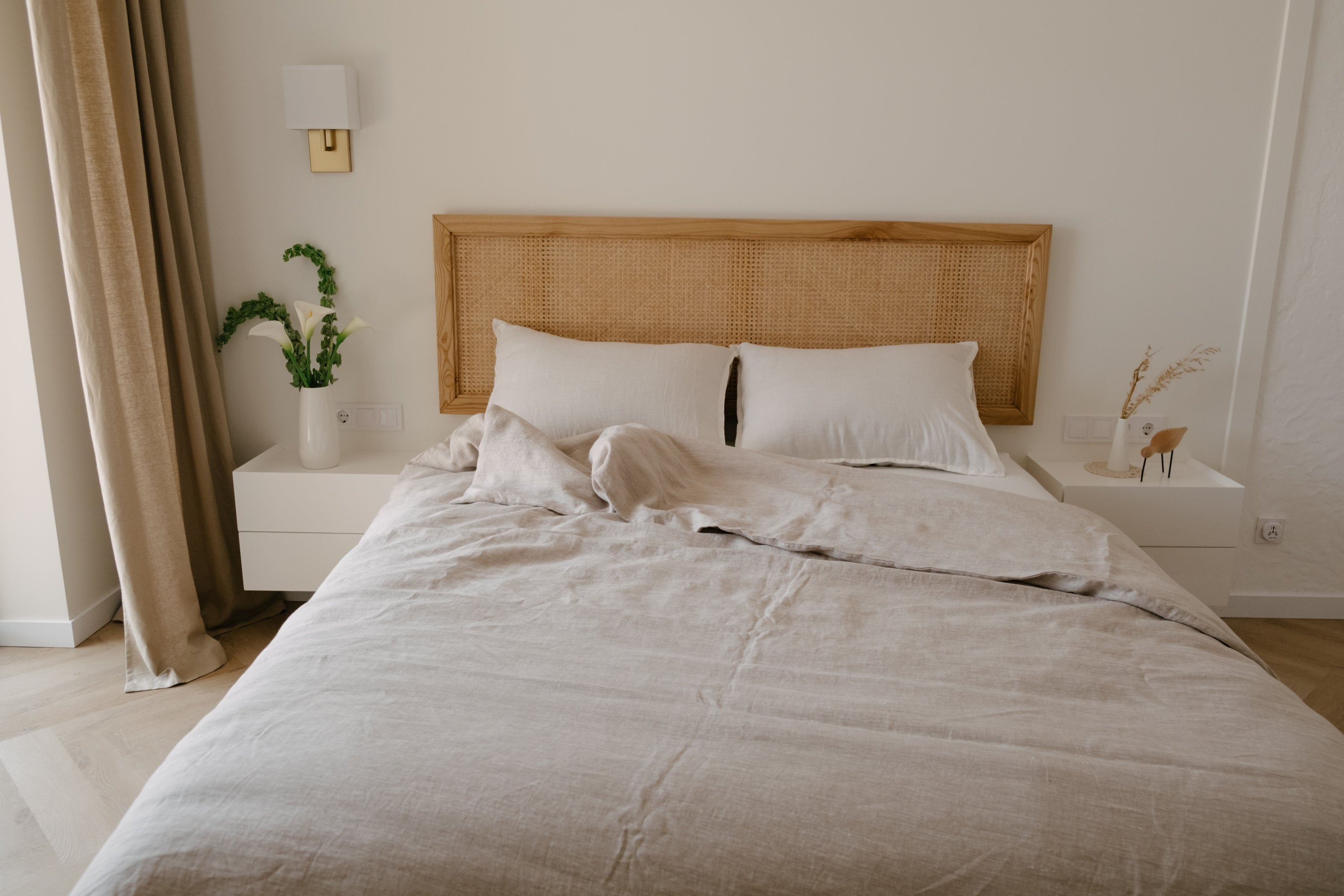 Linen Duvet Cover with zipper Natural Washed 100% Linen Fabric Full Queen King Custom Size
