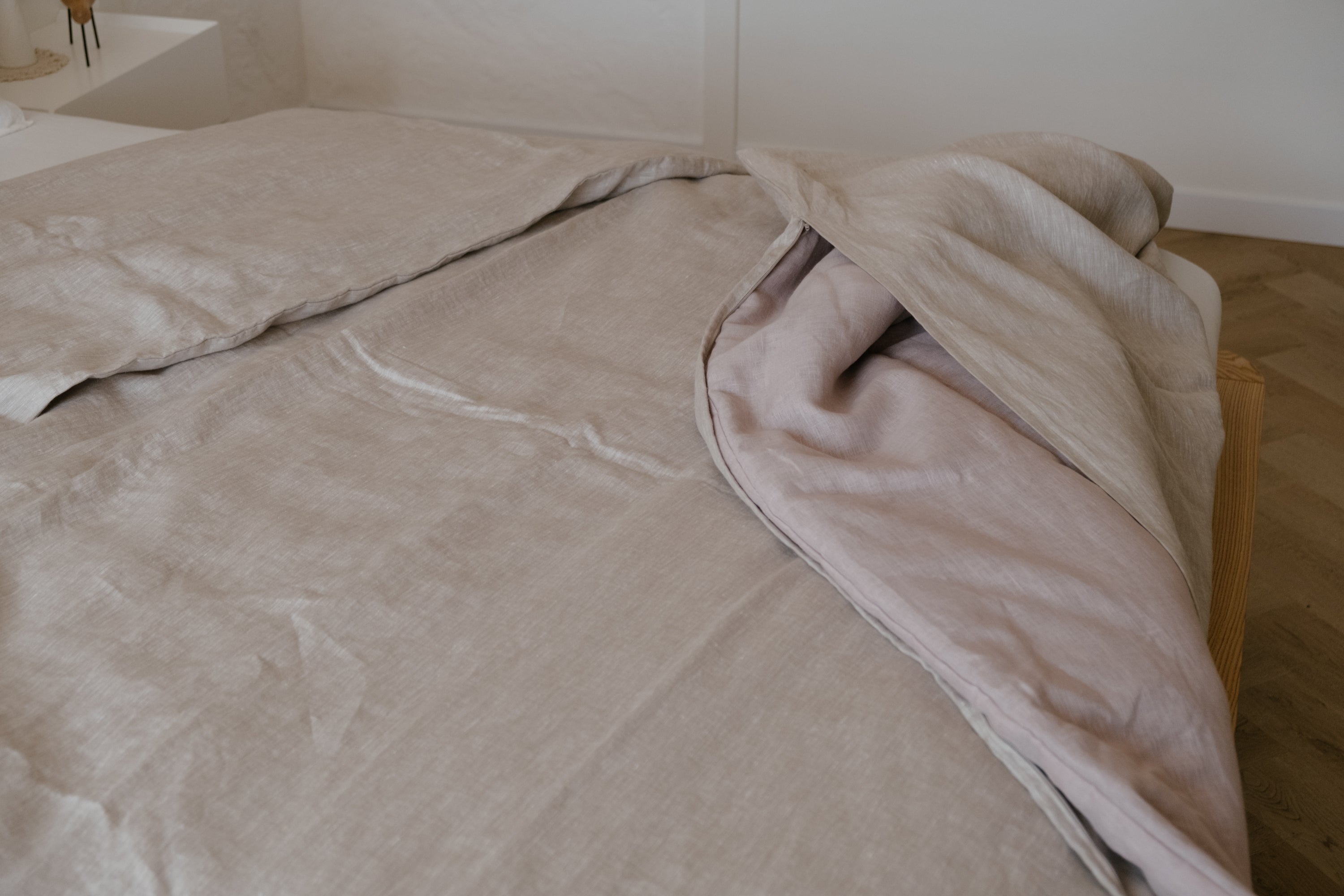 Linen Duvet Cover with zipper Natural Washed 100% Linen Fabric Full Queen King Custom Size