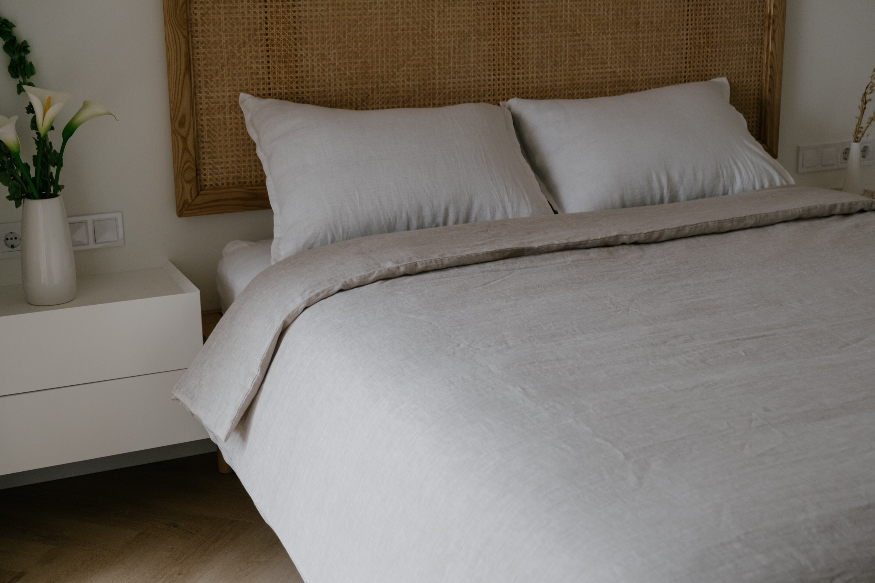 Linen Duvet Cover with zipper Natural Washed 100% Linen Fabric Full Queen King Custom Size