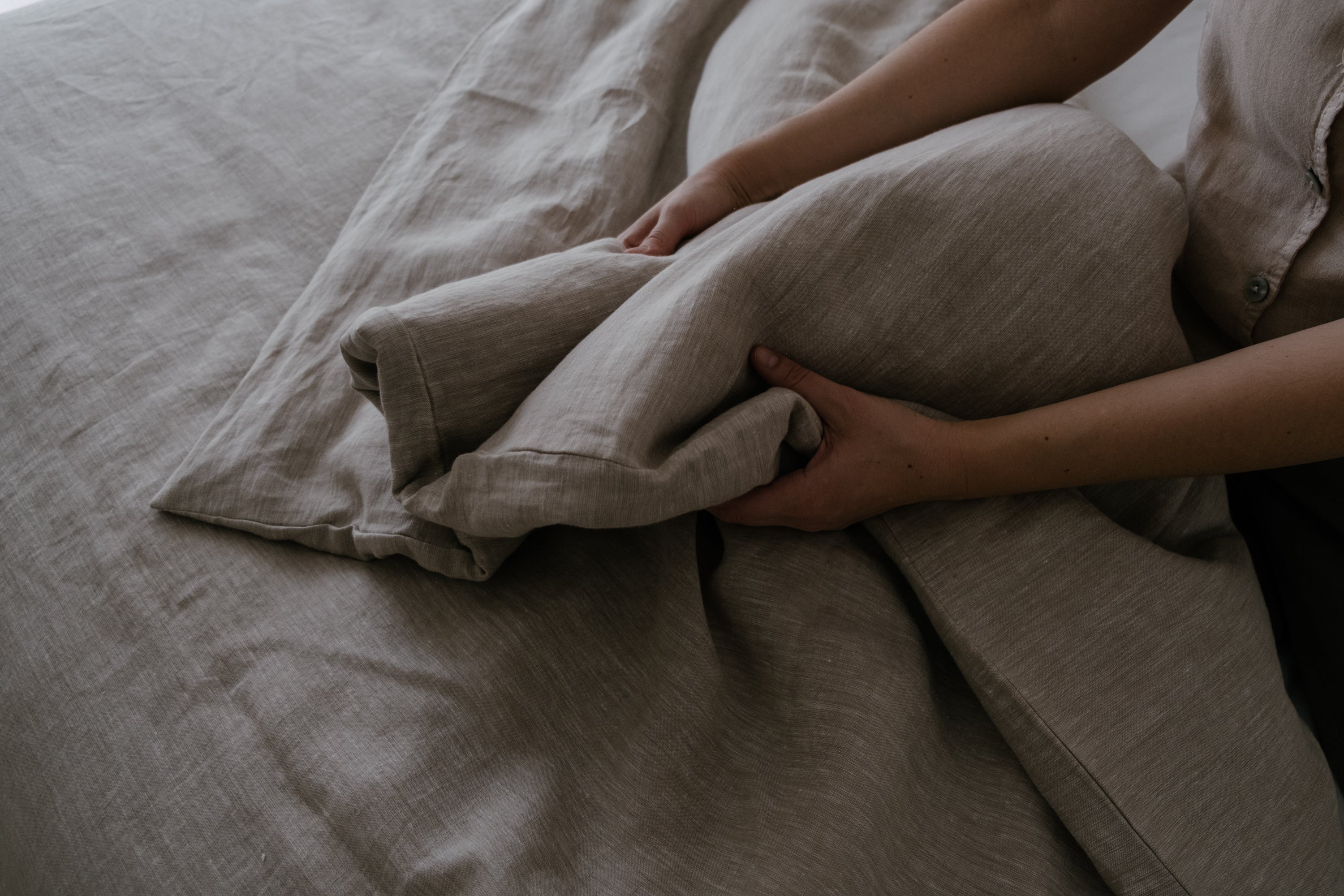 Linen Duvet Cover with zipper Natural Washed 100% Linen Fabric Full Queen King Custom Size