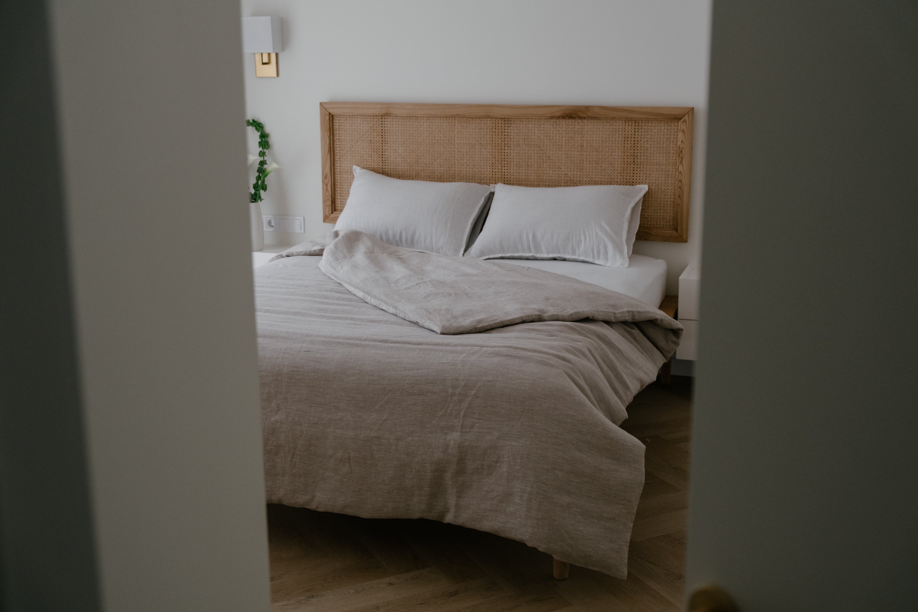 Linen Duvet Cover with zipper Natural Washed 100% Linen Fabric Full Queen King Custom Size