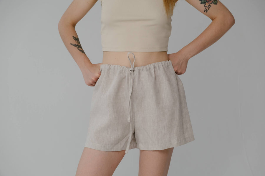 Linen Underpants Underwear for women Natural Women's Underwear for sleeping Hemp Shorts (Copy)