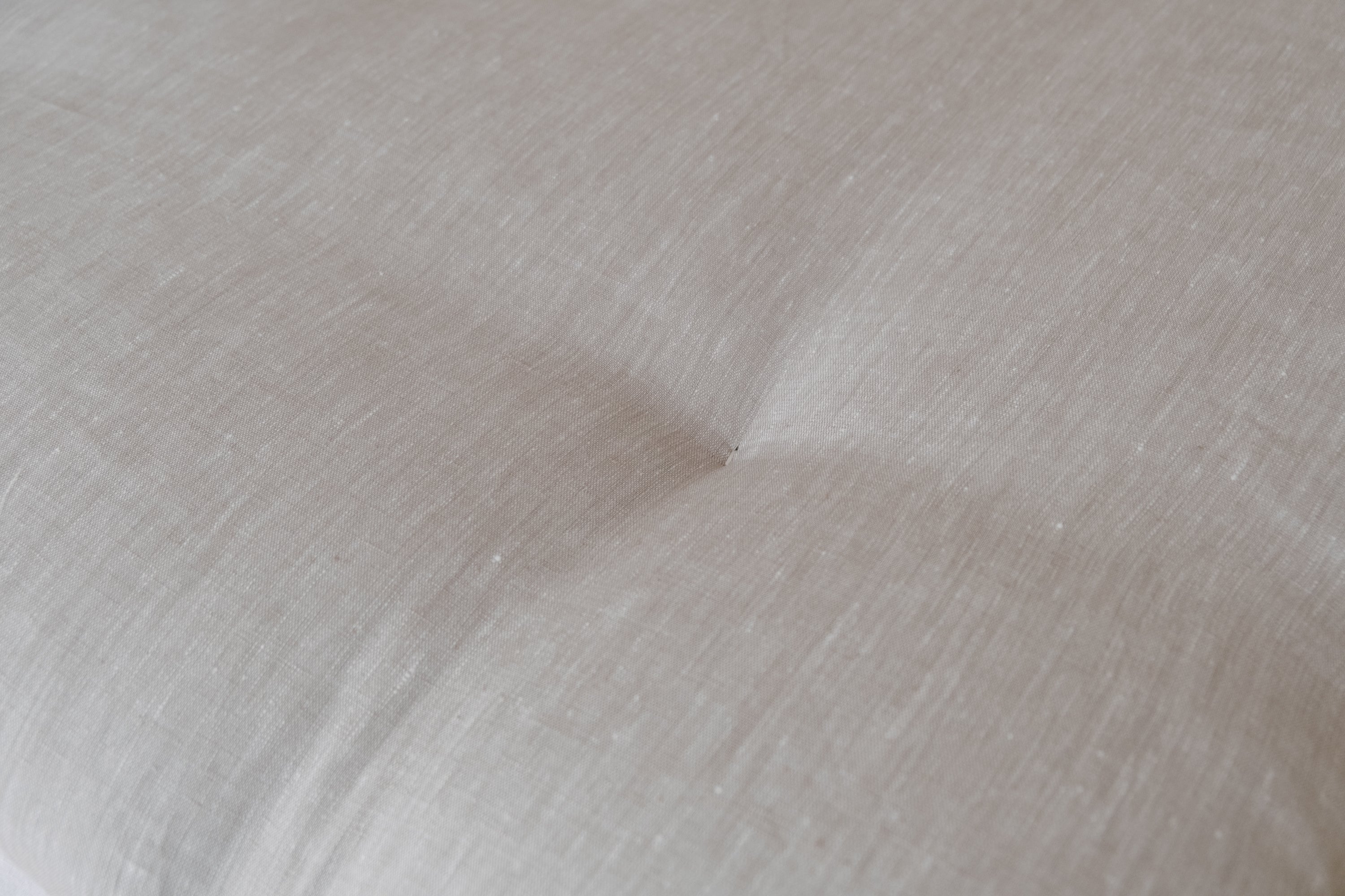 Organic Hemp Topper HEMP FIBER filling Thick in non-dyed natural Linen fabric with elastic bands at the corners Handmade Futon