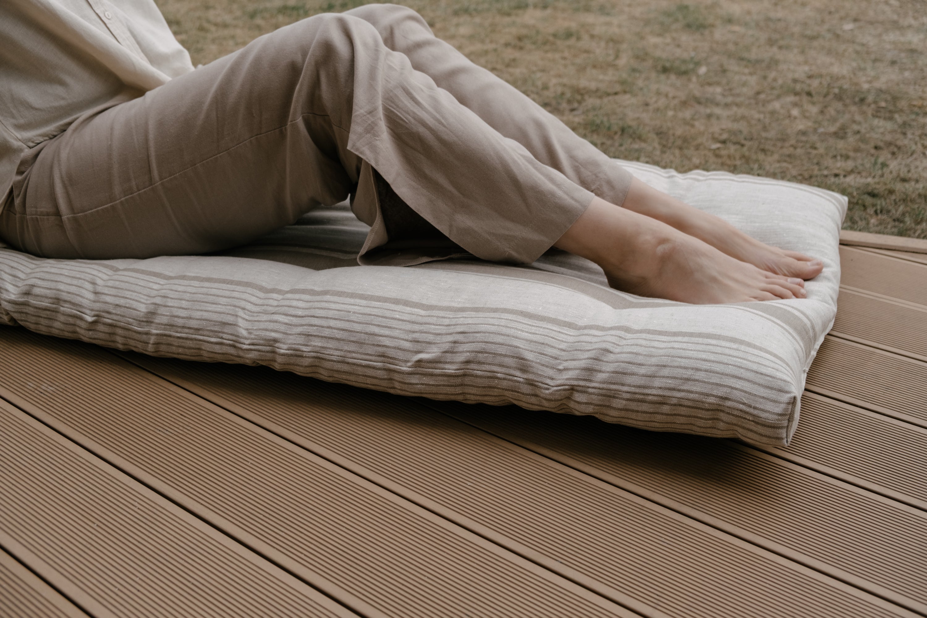 2" Hemp Linen Mattress Topper Mat - Slow Living Comfort Pure Linen & Hemp Fiber Filling  Hand made