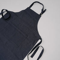 Linen Apron Personalized Full Apron Embroidery apron Long Apron with pocket for women, men