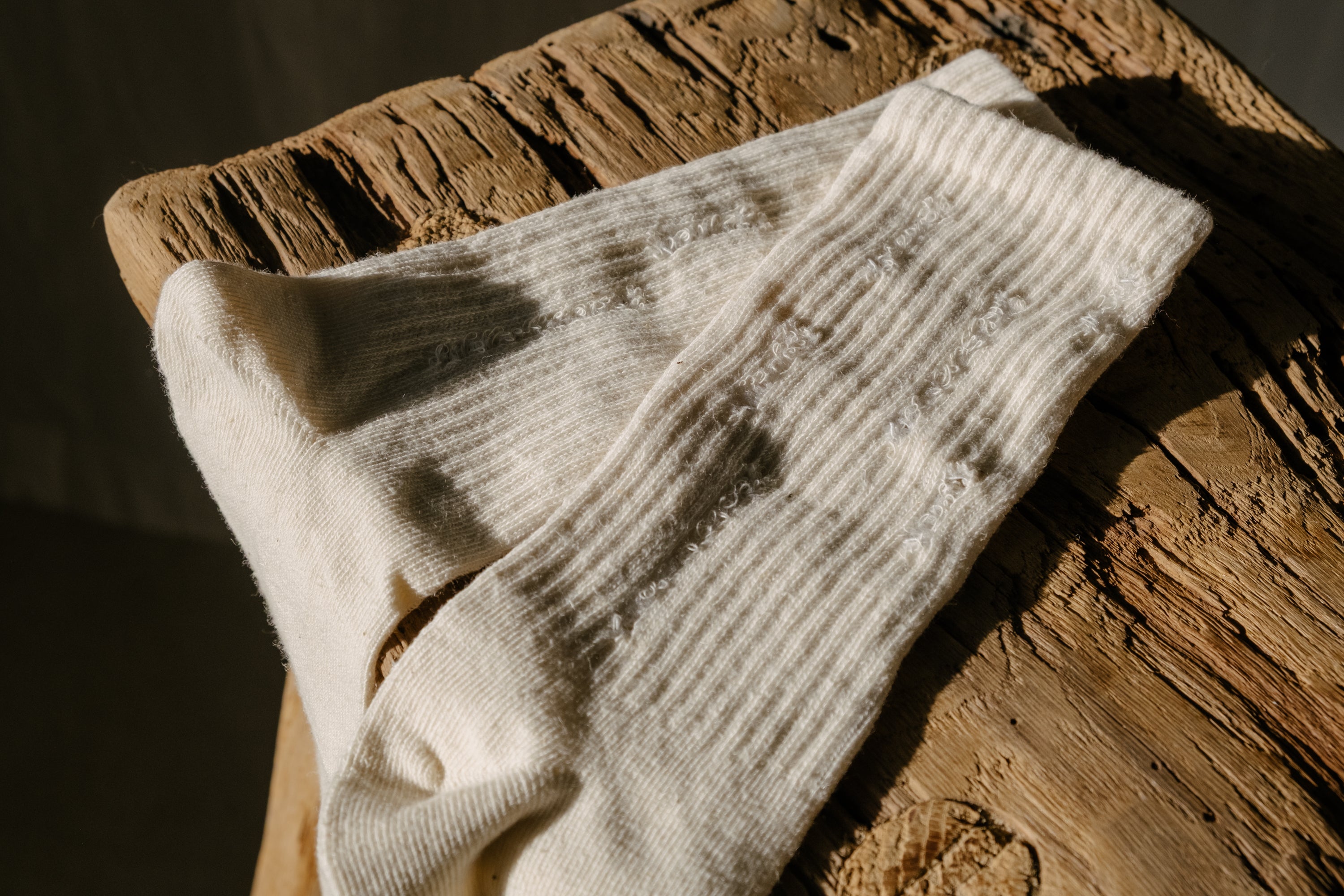Hemp Teen Socks Long Ribbed Torn Cuff Socks Natural oatmeal color Vegan socks Gift for teen Cool socks for Teens Eco-Friendly & Breathable Set of 4 pairs