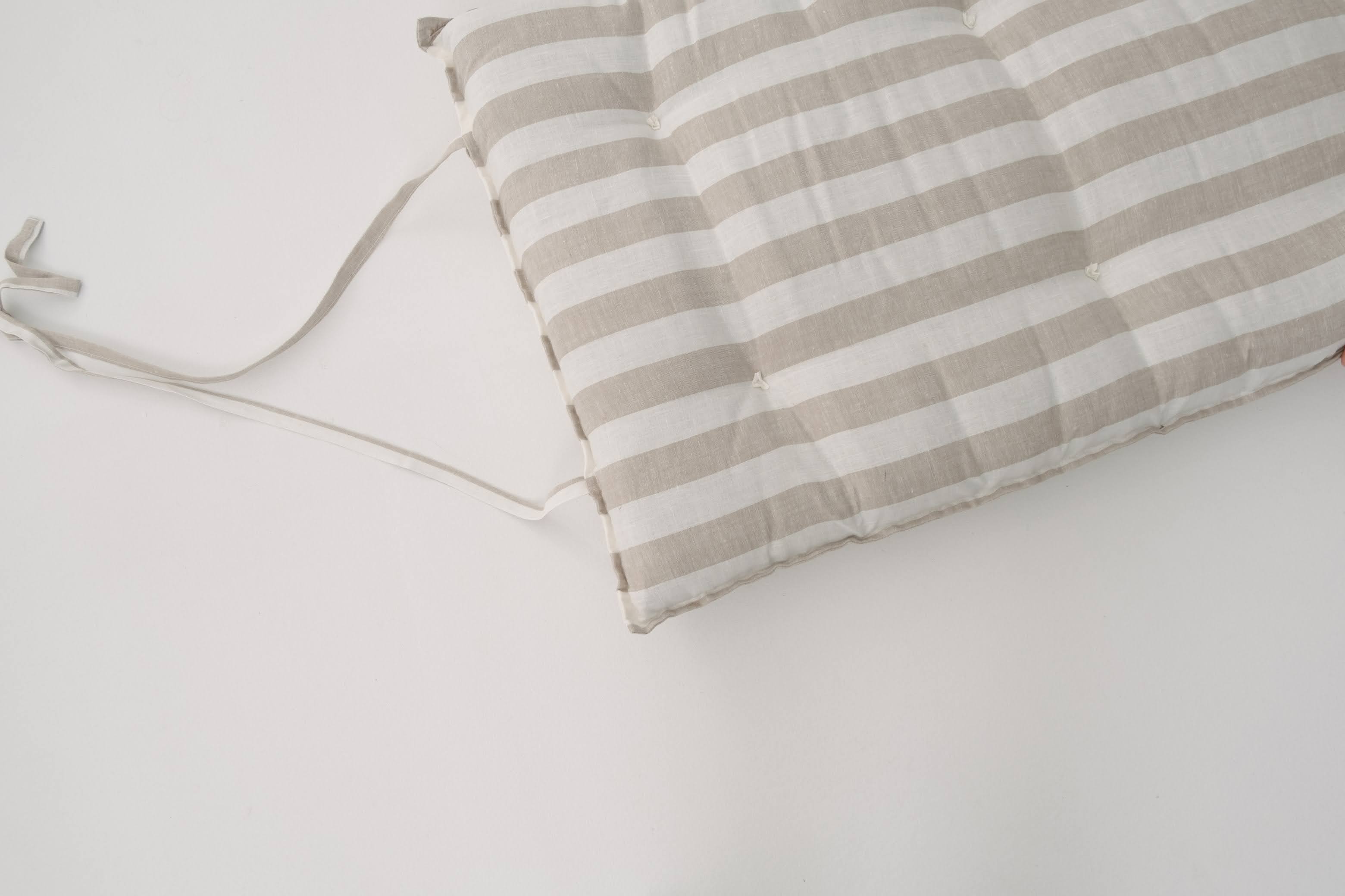 HEMP Linen Topper / Futon / Shikibuton Mat 3” thick filled organic hemp fiber filler in Linen fabric Custom Size Hand made