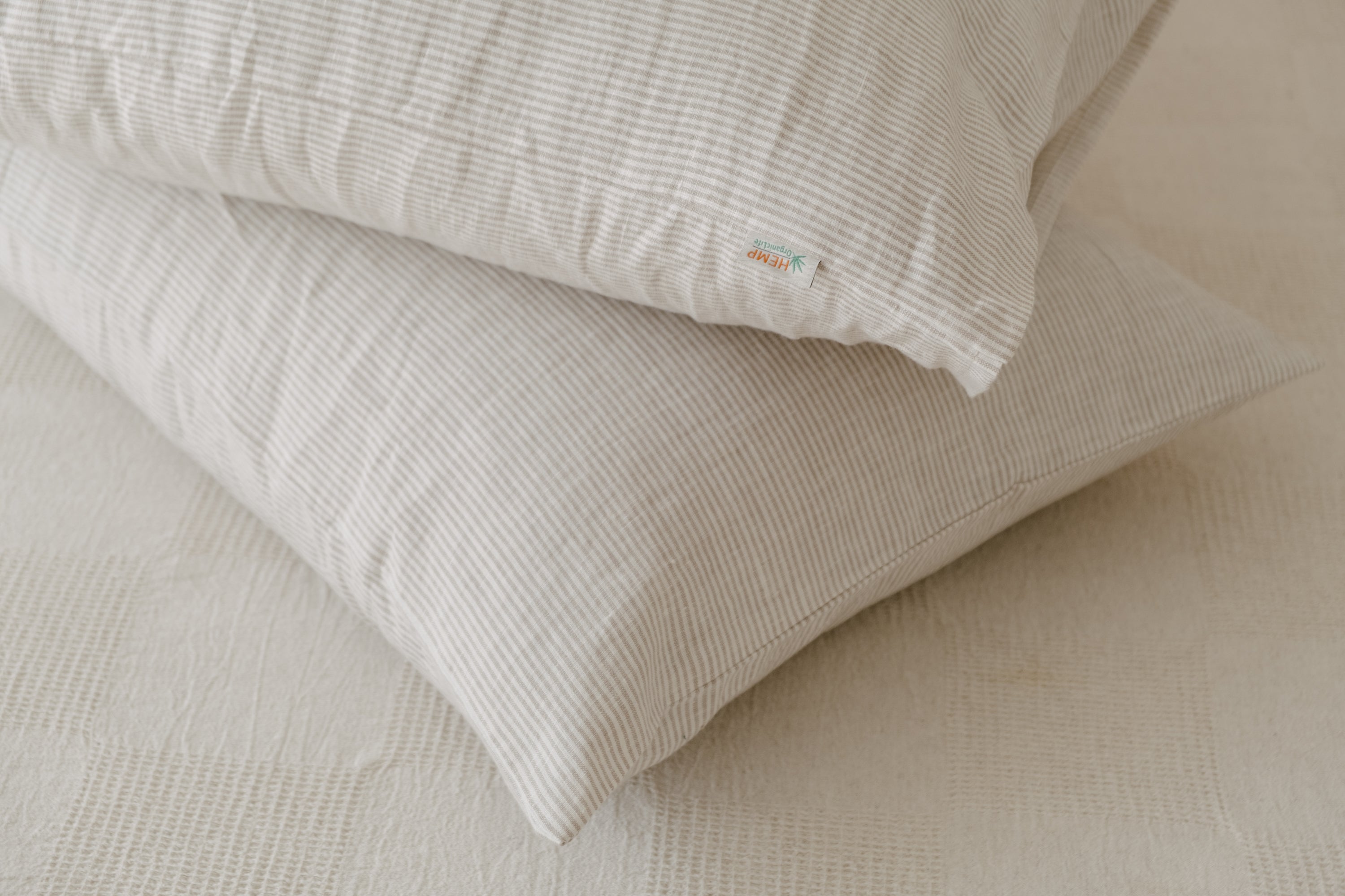 Linen Pillowcases Linen Washed Fabric in Stripe/ White / Green / Black/ Pink Custom sizes Make to order Pillow Cover