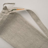 Linen Bag for yoga mat Natural non-dyed linen fabric