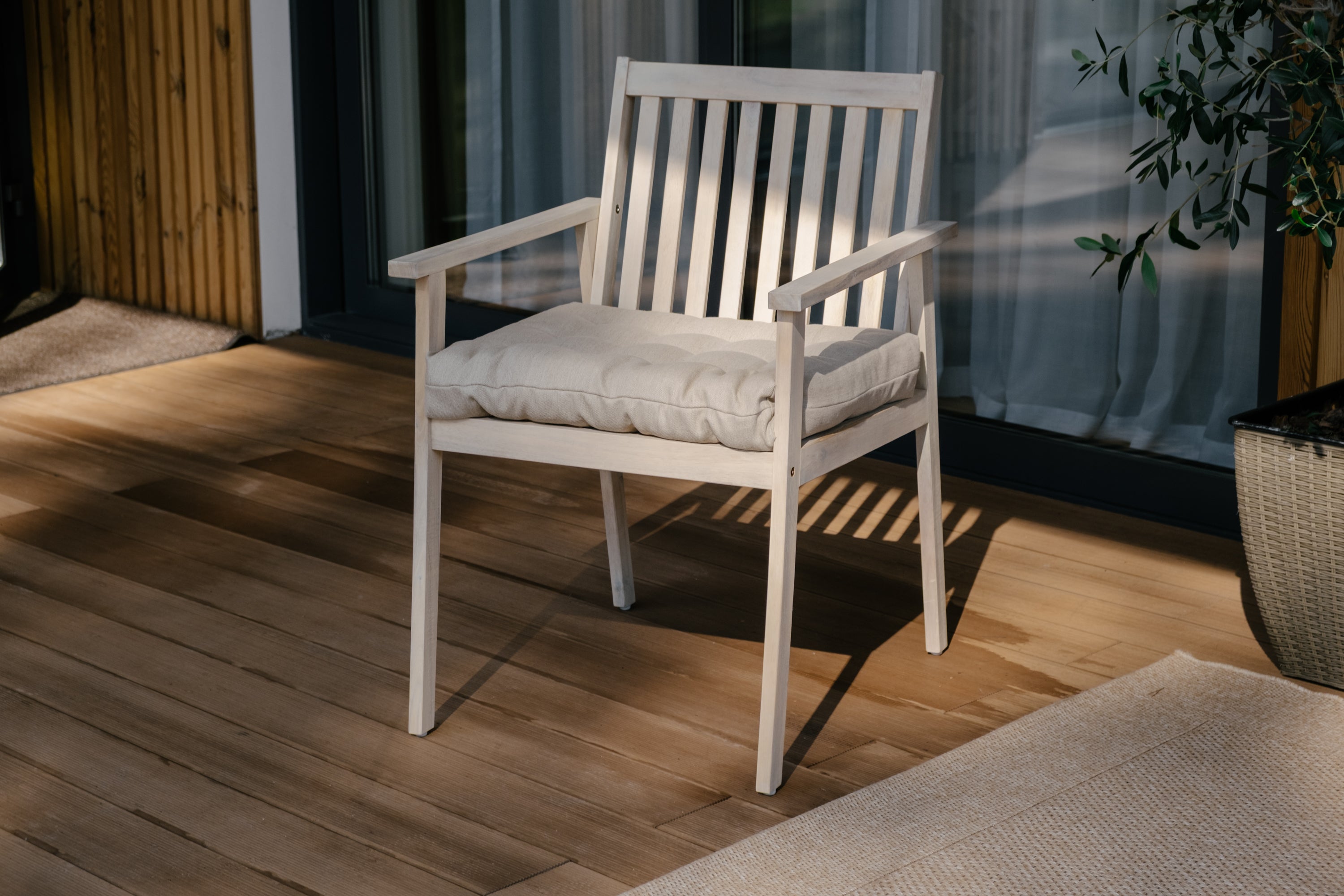 Hemp Garden Cushion field organic Hemp Fiber in Natural Linen fabric / Chair Pillow seat / Floor cushion
