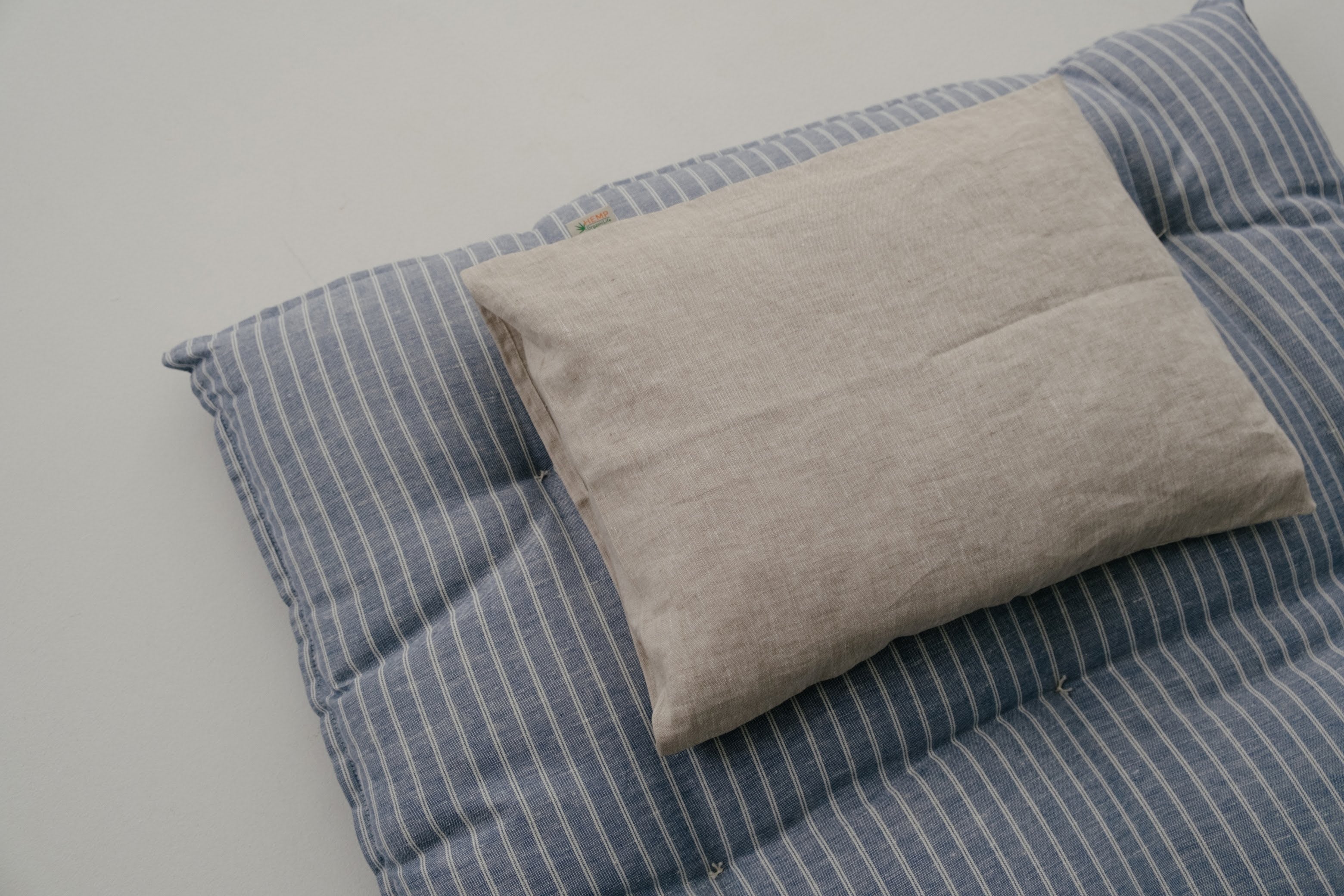 HEMP Pillow for a newborn baby filled organic HEMP FIBER in hemp fabric Hypoallergenic Bed Pillow /Eco pillow