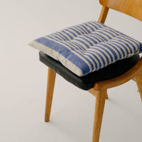 Hemp Linen seat cushion for chair with ties filled organic hemp fiber in natural linen fabric Chair Cushion Pillow seat