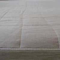 Hemp Linen Mattress Pad cover as fitted sheet filled organic Hemp Fiber in 100% non-dyed Linen fabric Queen Full, Twin, King, custom size/Hypoallergenic