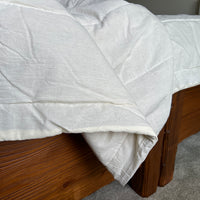 Hemp Blanket Vanilla soft thin and light Hemp fiber in soft washed cotton fabric for hot summer nights extra thin Quilt